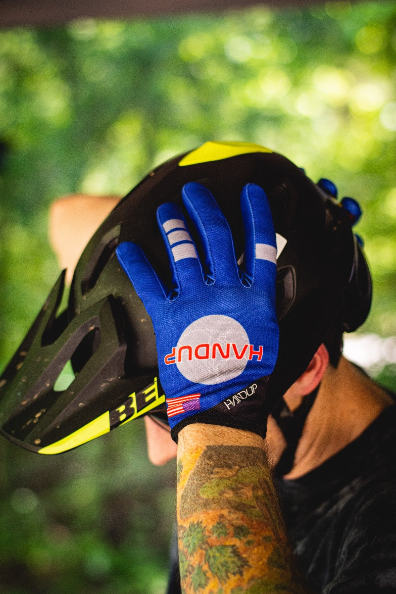 Premium Running Gloves for Shuttle Runners - Breathable & Comfortable Blue Sports Gloves for Training, Racing & Outdoor Activities