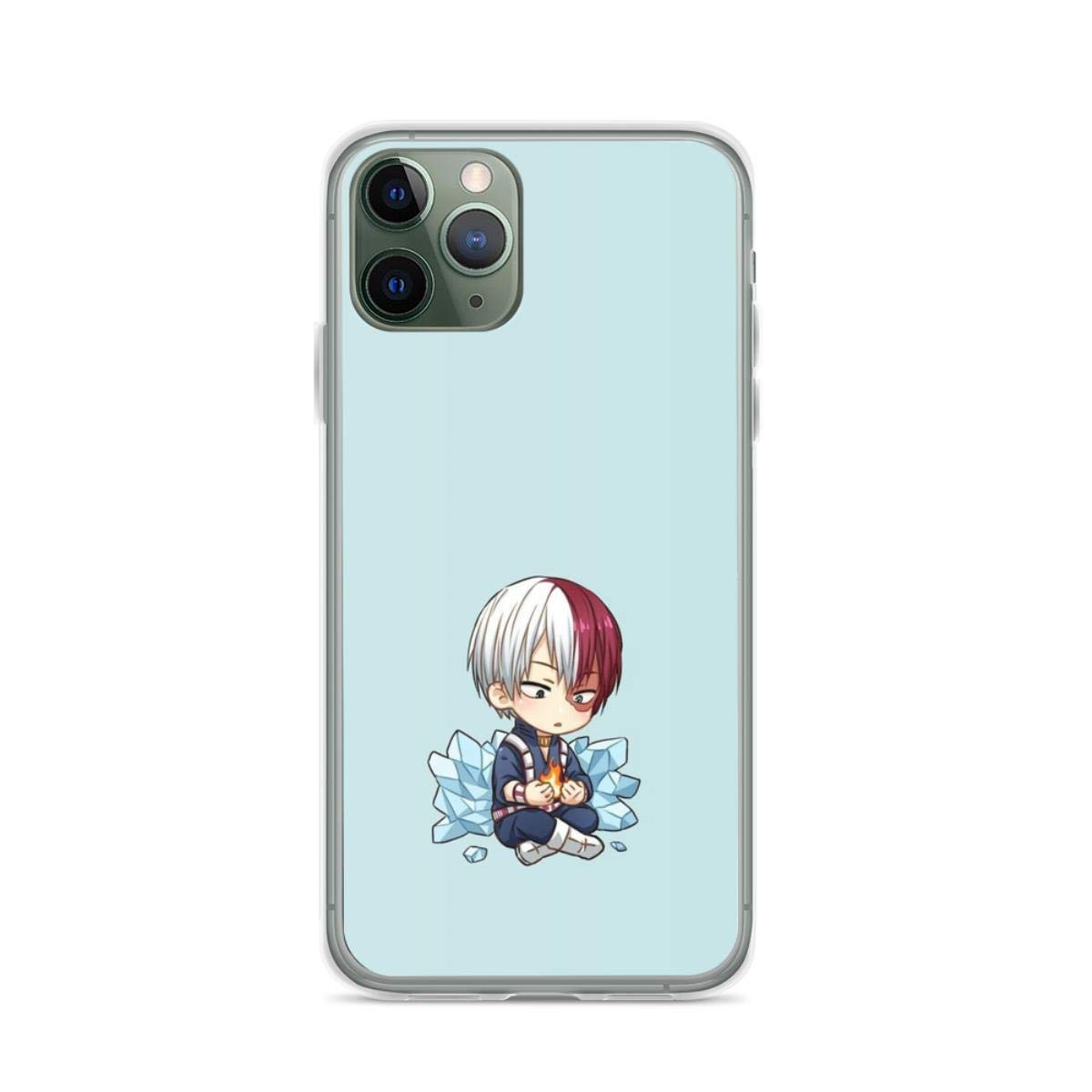 Shoto Todoroki Anime Phone Case for iPhone 15 14 13 12 11 Pro Max Mini X XS XR 8 7 6 6s Plus - Clear Protective Cover - Perfect for My Hero Academia Fans & Anime Lovers