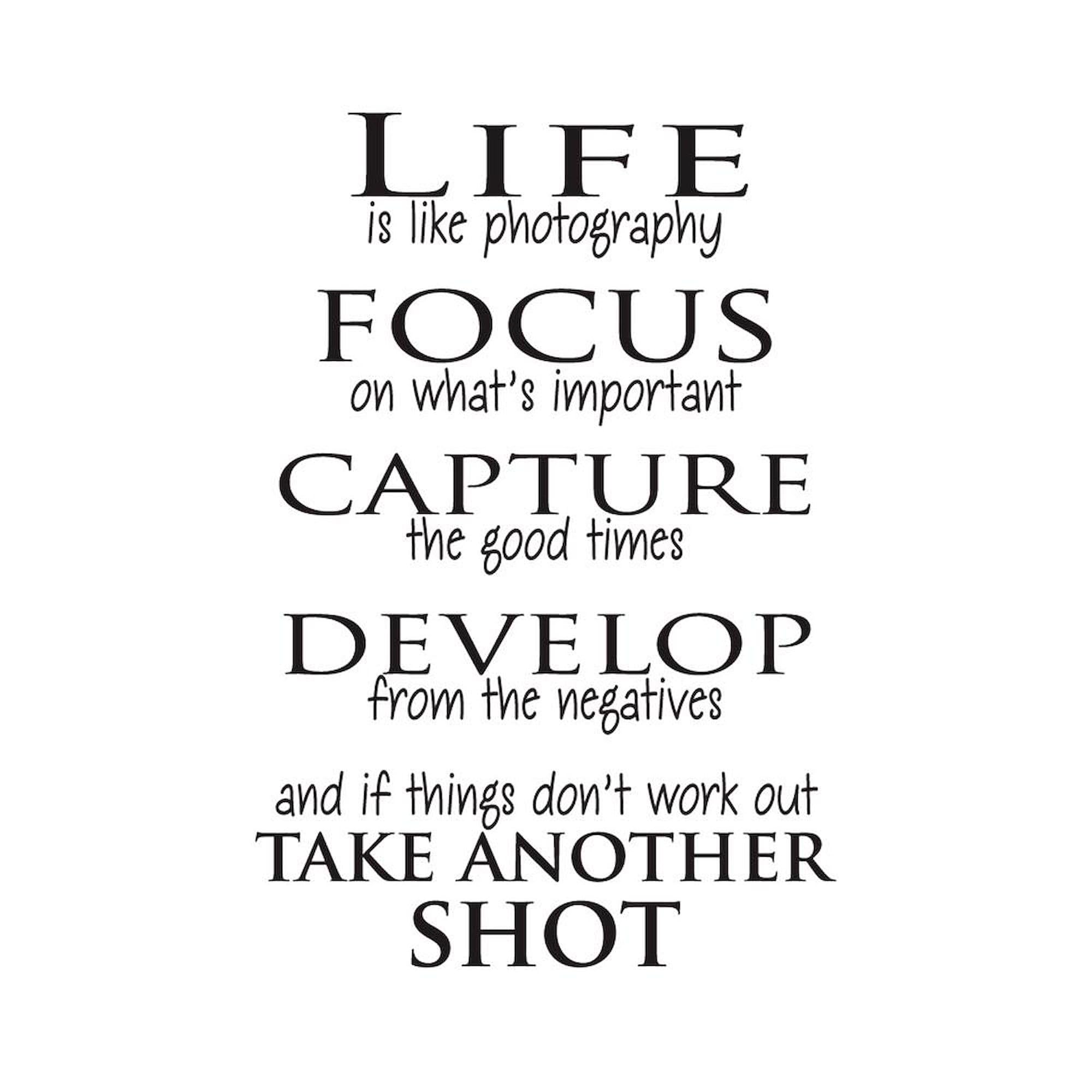 Life Is Like Photography Coffee Mug - 15 oz Large White Ceramic Coffee Cup for Home, Office & Gifts - Inspirational Quote Mug for Photographers & Coffee Lovers