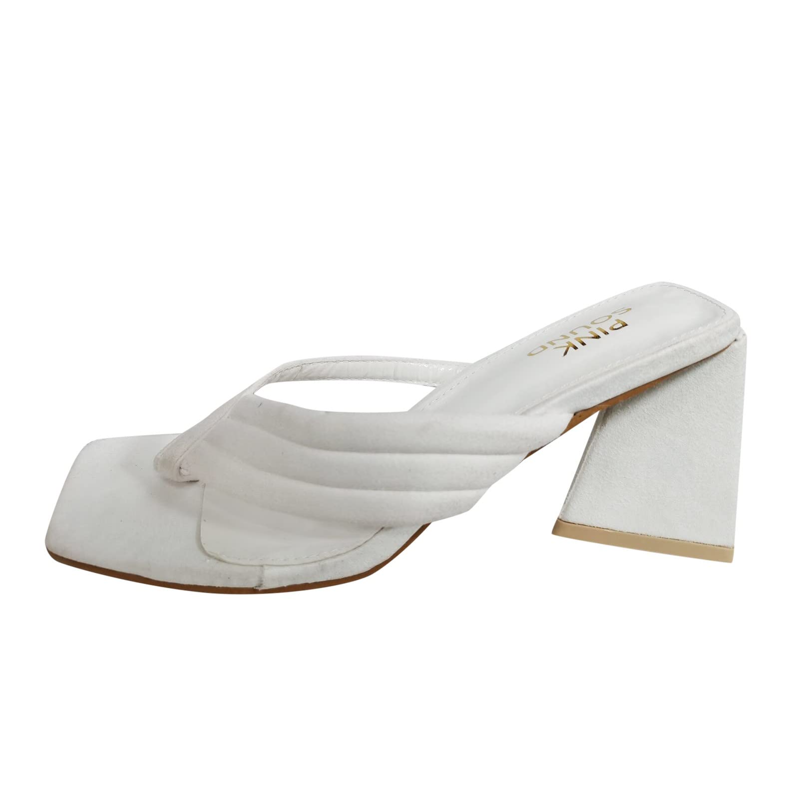 Women's Casual Wedge Sandals - Breathable Thick Sole Outdoor Comfortable Flip Flops for Beach, Walking & Summer (White, Size 8)