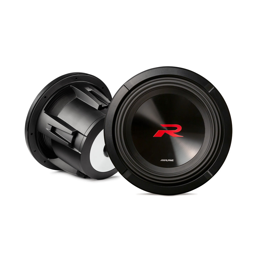 Alpine R2-W10D4 10-Inch R Series Dual 4 Ohm Voice Coil Car Subwoofer - High-Performance Bass for Trucks, SUVs & Custom Car Audio Systems