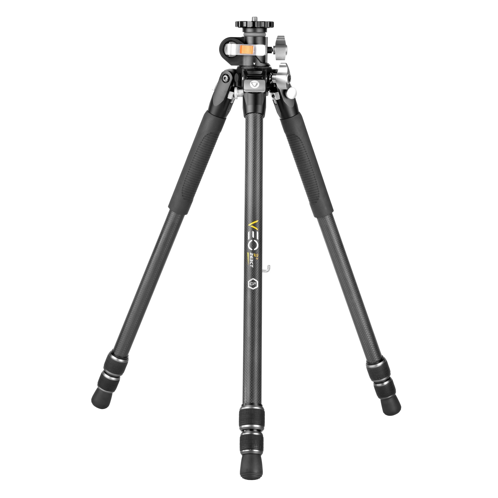 VEO 3+ 263CT Carbon Fiber Tripod (No Head) - Lightweight Professional Camera Tripod for Travel, Photography & Videography - DSLR, Mirrorless & Video Camera Support
