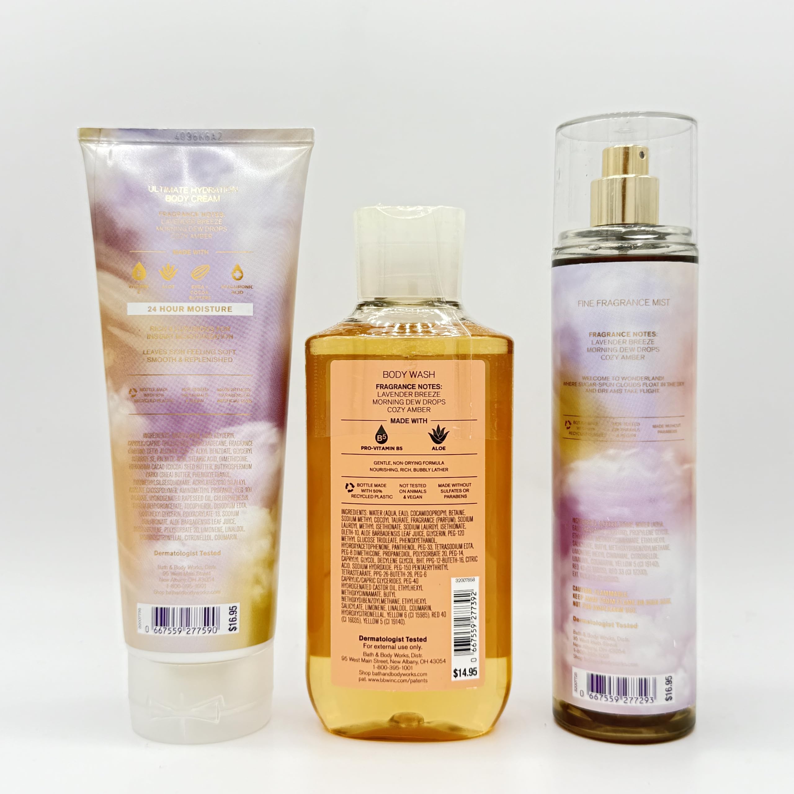 Cloud Nine Bath & Body 3-Piece Gift Set - Ultra Hydrating Body Lotion, Shower Gel & Perfume Mist for Dry Skin Care | Perfect for Spa Day, Self Care & Luxury Gifts