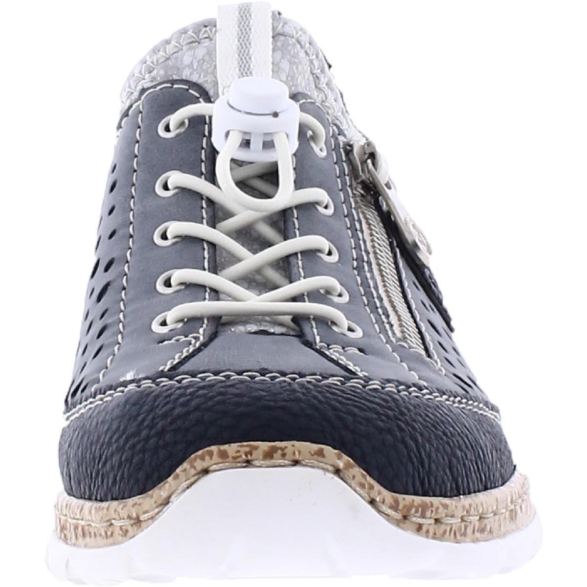 Rieker Women's N42p6-14 Comfortable Low-Top Sneakers - Lightweight Walking Shoes for Women, Casual Fashion Sneakers for Everyday Wear, Work & Travel