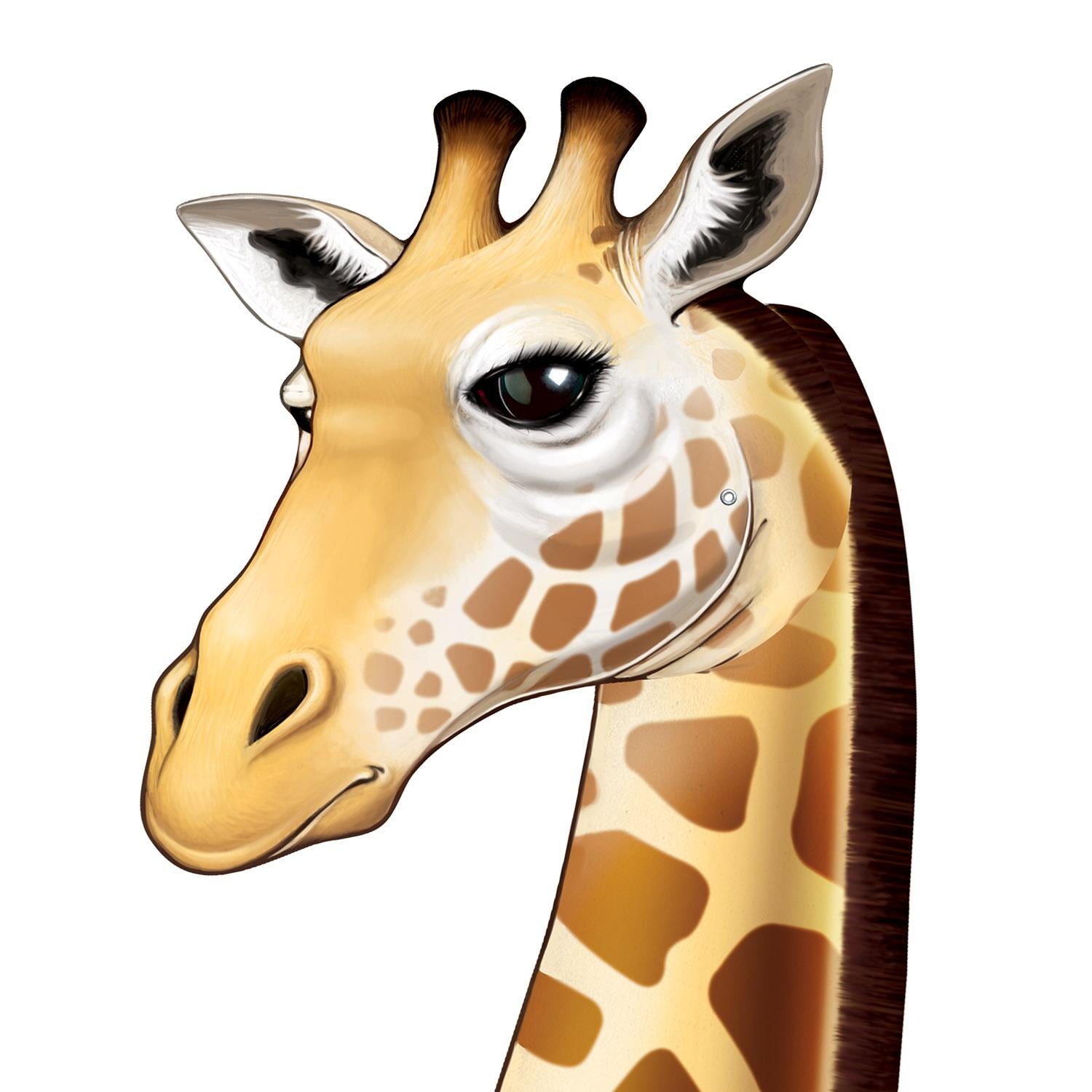 12 Pack Beistle Jointed Giraffe Party Decorations - Colorful Animal Themed Party Supplies for Birthday, Baby Shower & Jungle Theme Events
