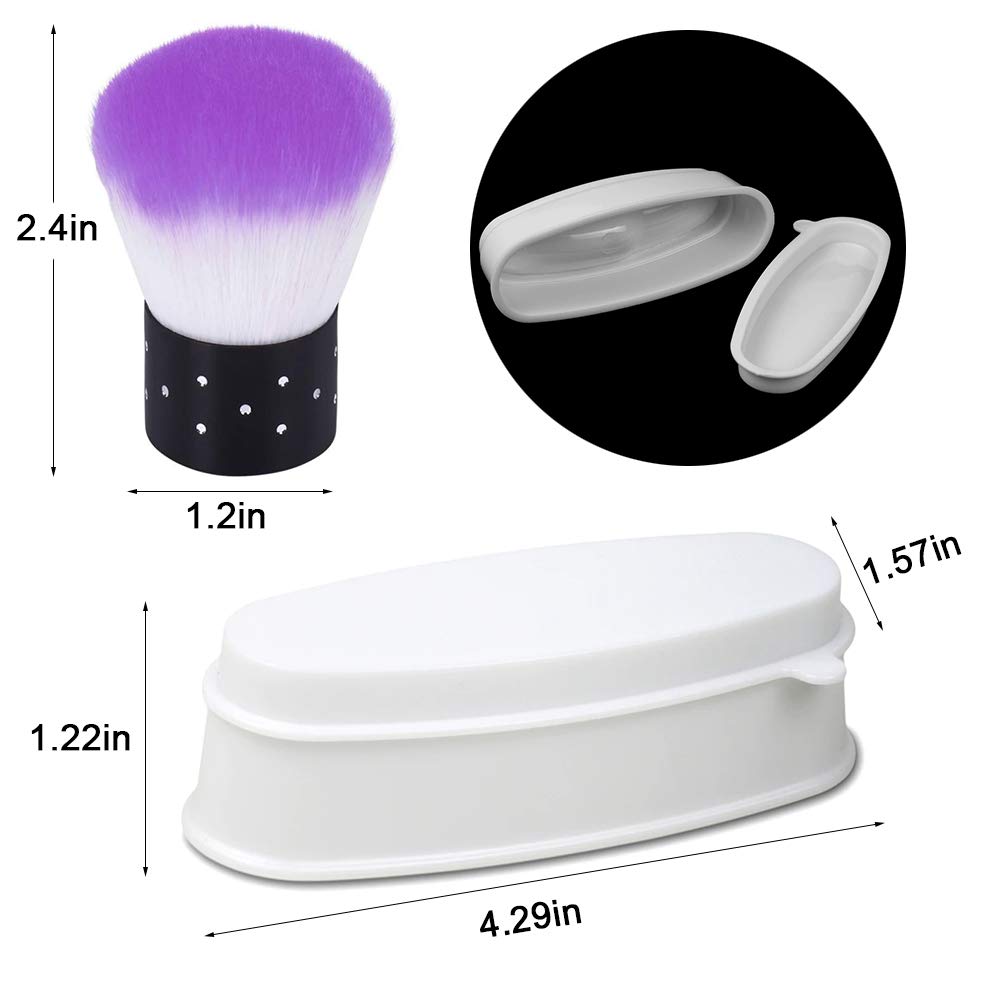 EBANKU Dip Powder Tray for French Nails - Professional Nail Dipping Powder Container with Brush - Perfect for Salon & Home Manicures