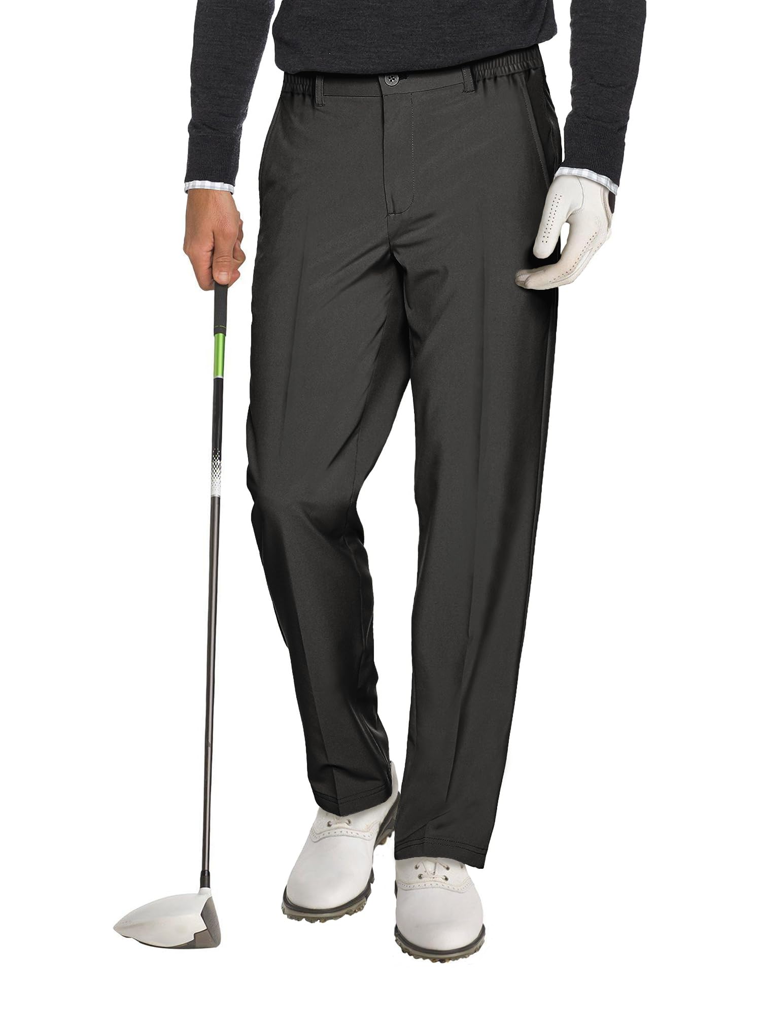 Comdecevis Men's Stretch Golf Pants - Breathable Sweatpants for Work, Travel & Casual Wear - Tech Joggers with Belt Loops & 5 Pockets - Perfect for Golfing, Office & Outdoor Activities