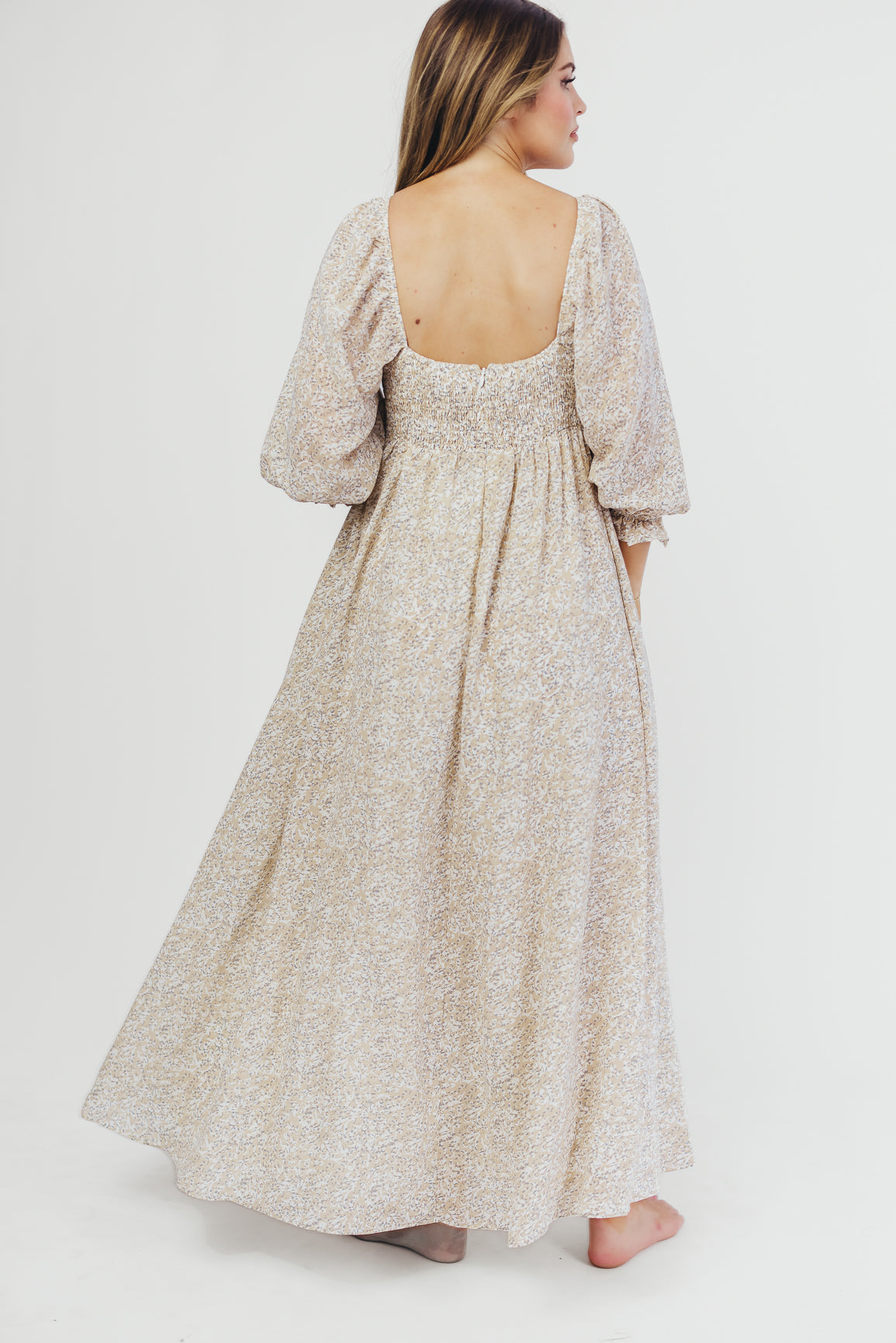 Elegant Mona 'Love Story' Maxi Dress - Bump Friendly & Inclusive Sizing (S-3XL) | Perfect for Maternity, Weddings & Special Occasions