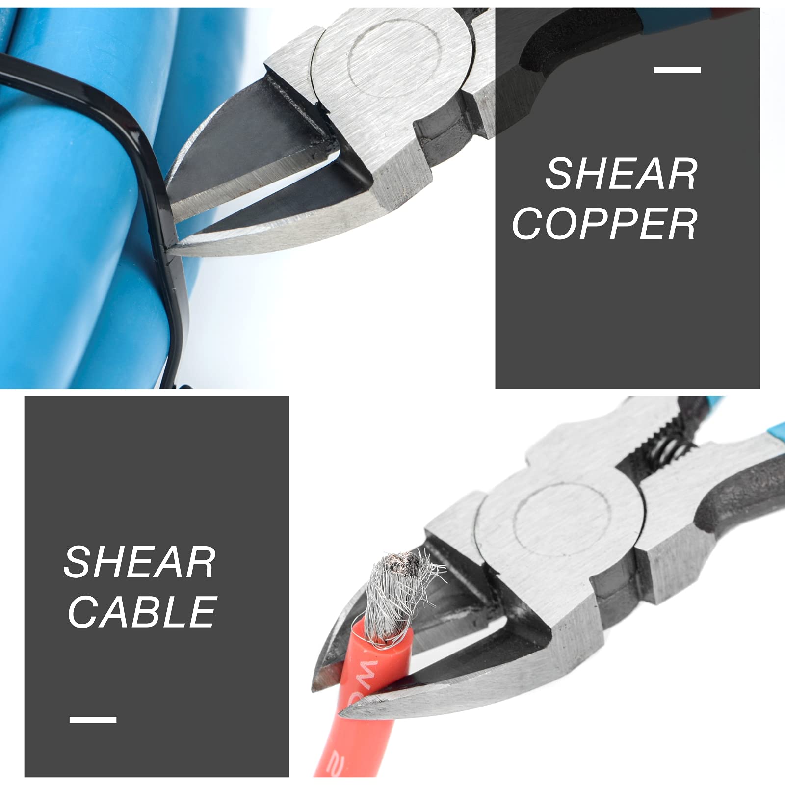 iCrimp PL2100 5-Inch Diagonal Flush Cutter - Precision Side Cutting Pliers with Pointed Nose for Electronics, Jewelry Making, Soft Wires & Plastic Zip Ties | Ideal for Reeled Terminals, DIY Projects & Crafting
