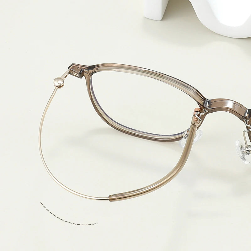 Bclear Women's Full Rim Oval TR90 Titanium Eyeglasses Frame B220 - Lightweight Comfortable Glasses for Work, Reading & Everyday Use