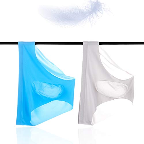 Men's Seamless Underwear - Ice Silk Breathable Sexy Briefs - Ultra Thin See-Through Bikini Shorts for Comfort & Style - Perfect for Daily Wear, Sleepwear, and Intimate Moments