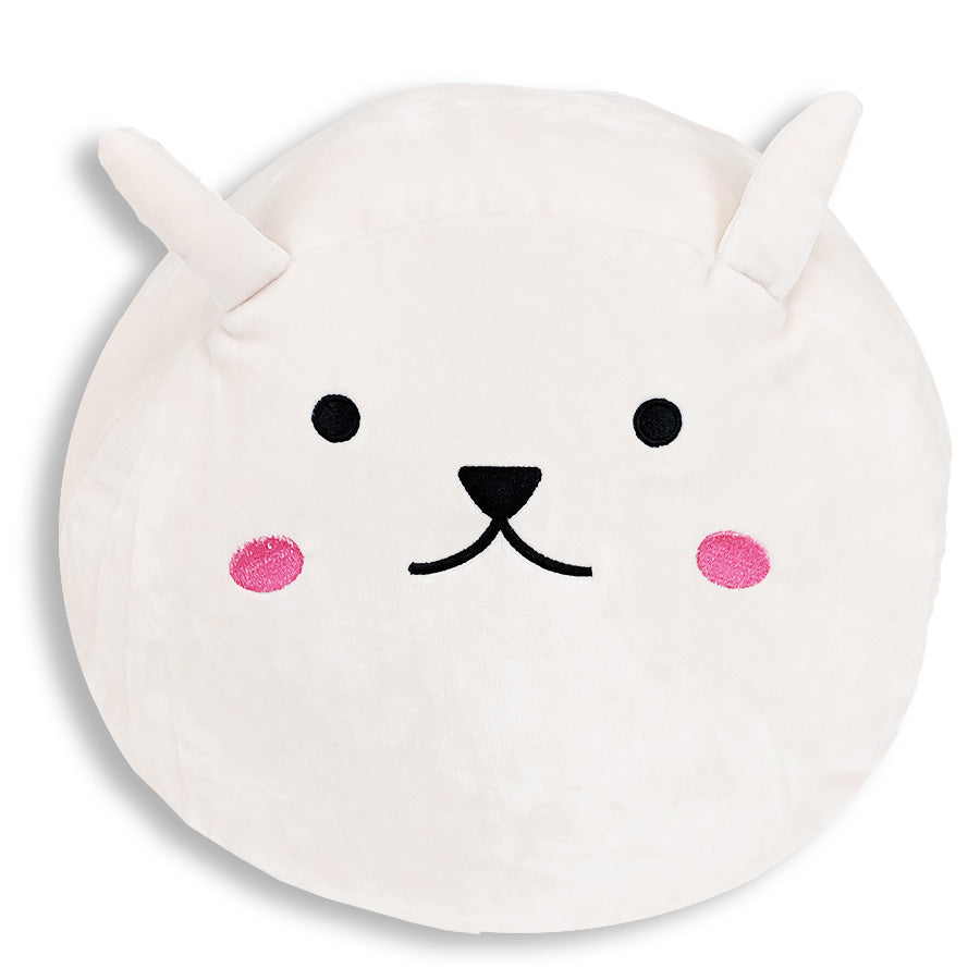 Soft and Cute Squishy Bunny Face Pillow with Floppy Ears - Snowball the Bunny Plush Toy for Kids & Adults | Perfect for Cuddling, Home Decor, and Stress Relief