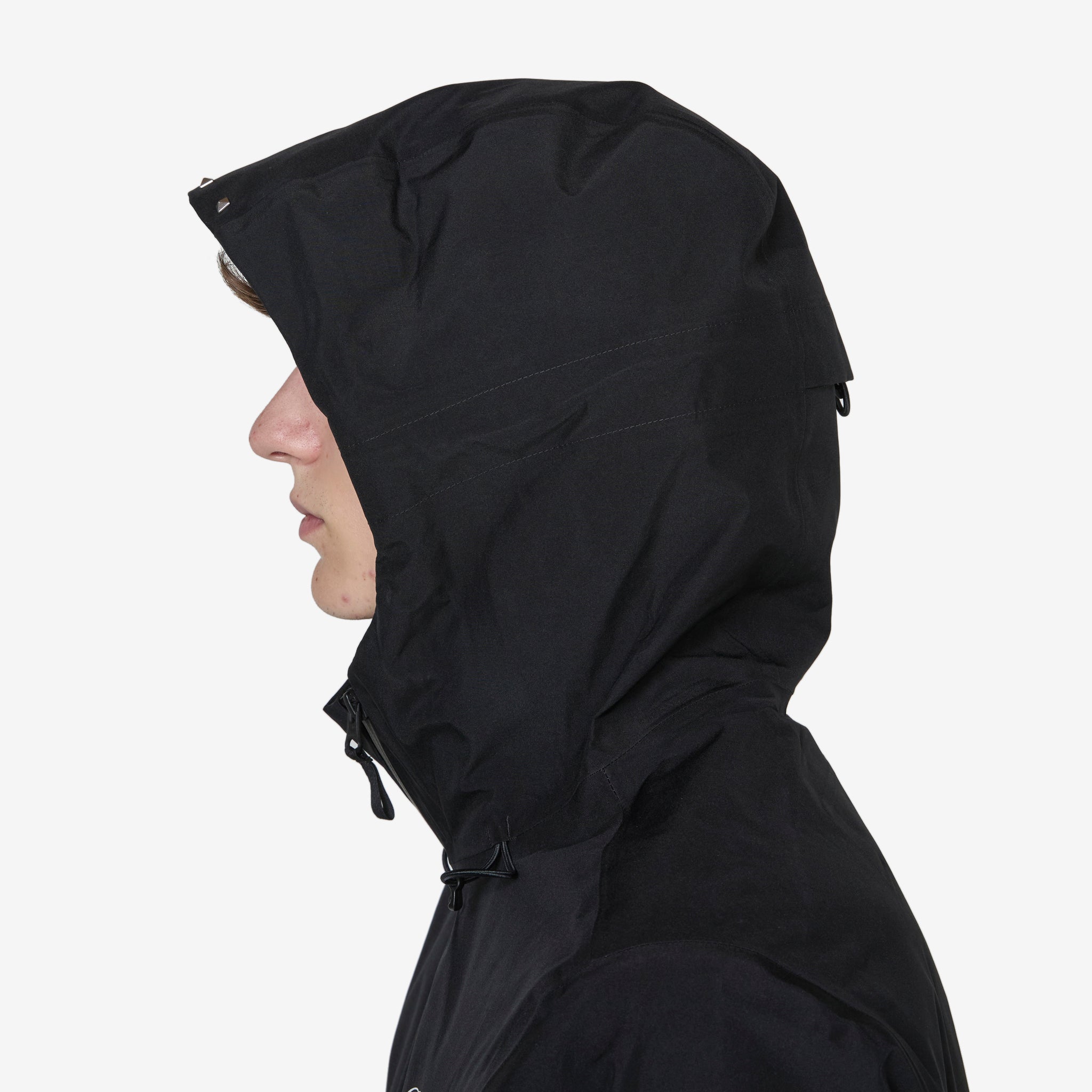 Dime x Studded GORE-TEX Waterproof Jacket for Men & Women - Black Windproof Winter Coat for Outdoor Activities, Hiking & Streetwear Fashion