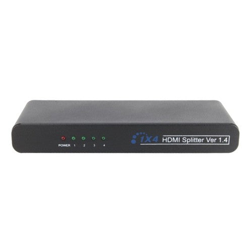 4K HDMI Splitter 1 in 4 Out - 4 Port HD Audio Video Mirror Screen Duplicator for Home Theater, Gaming & Multi-Monitor Setup