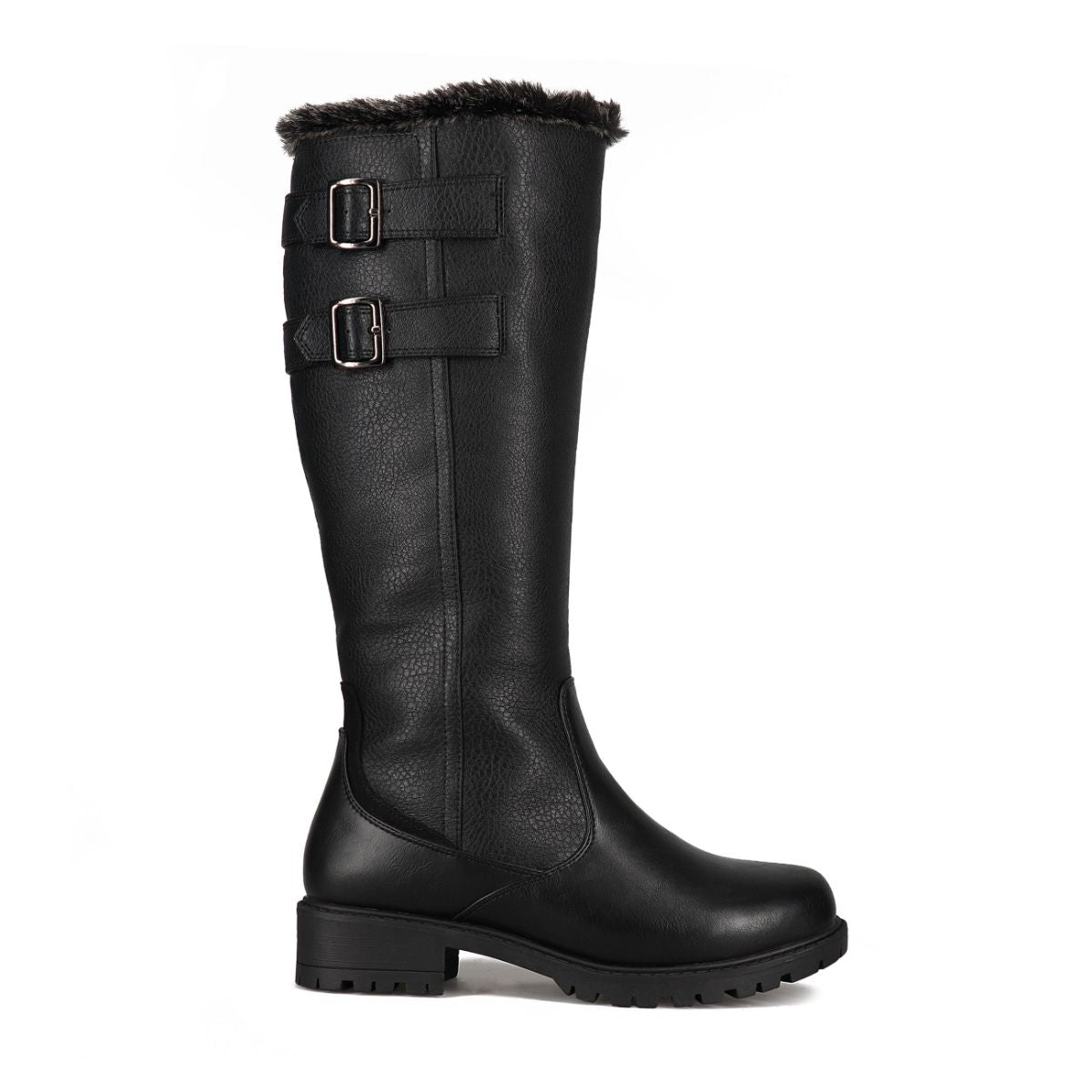 Aquatherm Women's Poppy2 Black Waterproof Winter Boots - Warm Slip-Resistant Snow Boots for Women, Perfect for Hiking, Snowy Days & Outdoor Activities