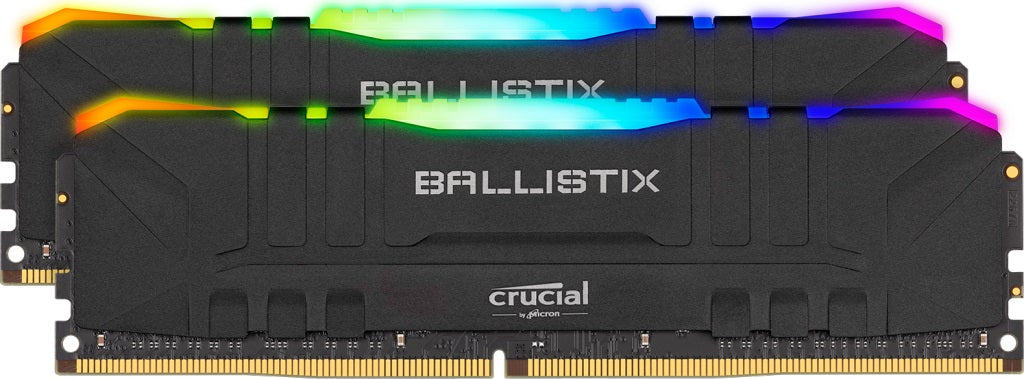 Ballistix RGB 16GB (2x8GB) DDR4 3200MHz Desktop Gaming RAM - High Performance Memory for PC Gaming, Streaming & Content Creation - Compatible with Intel/AMD (Black)