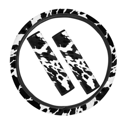 Black and White Cow Print