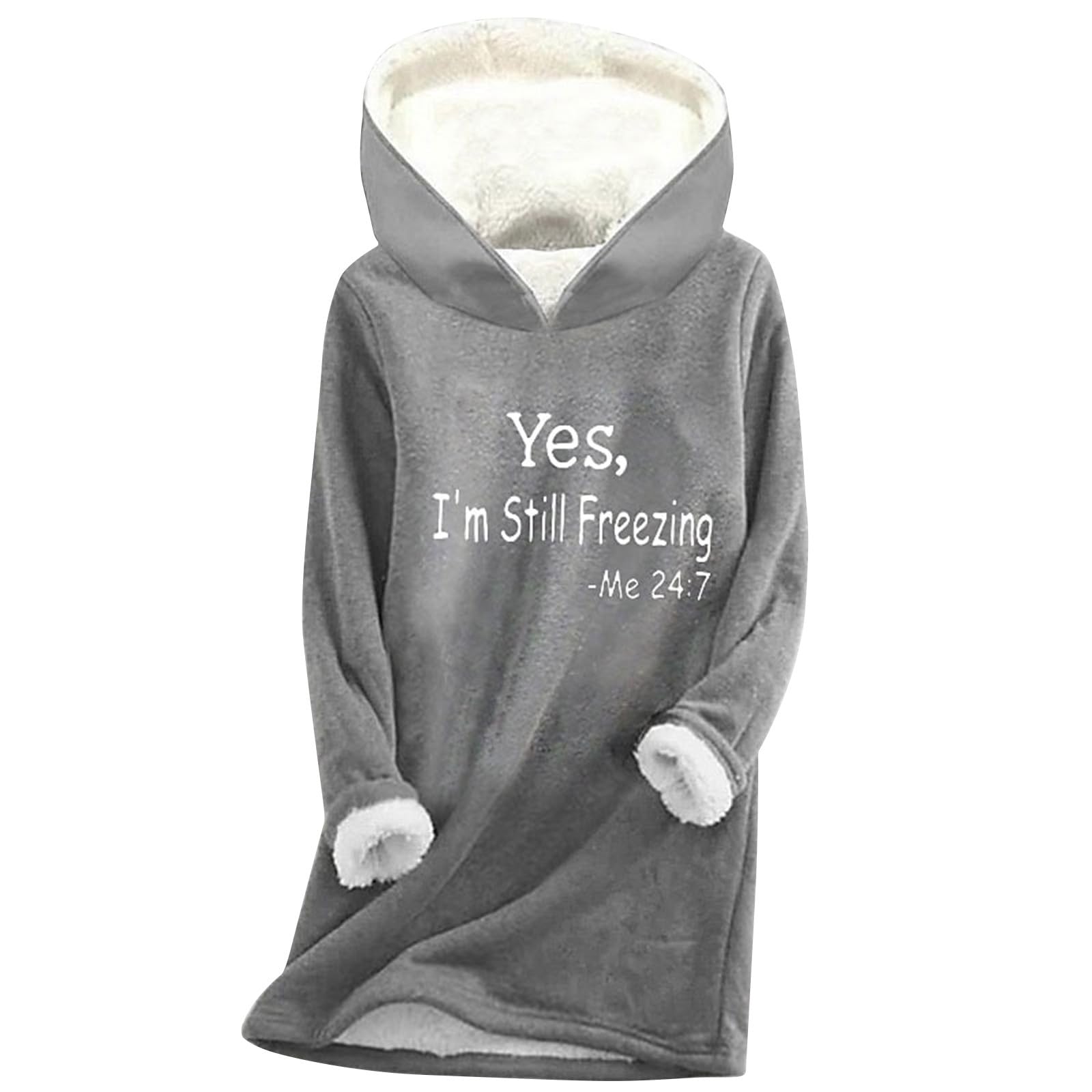 Binmer Women's Fleece Hoodie - Soft & Warm Winter Pullover for Classroom, Casual Wear & Outdoor Activities