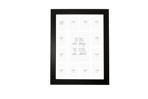 Smooth Black Frame, White Mat
