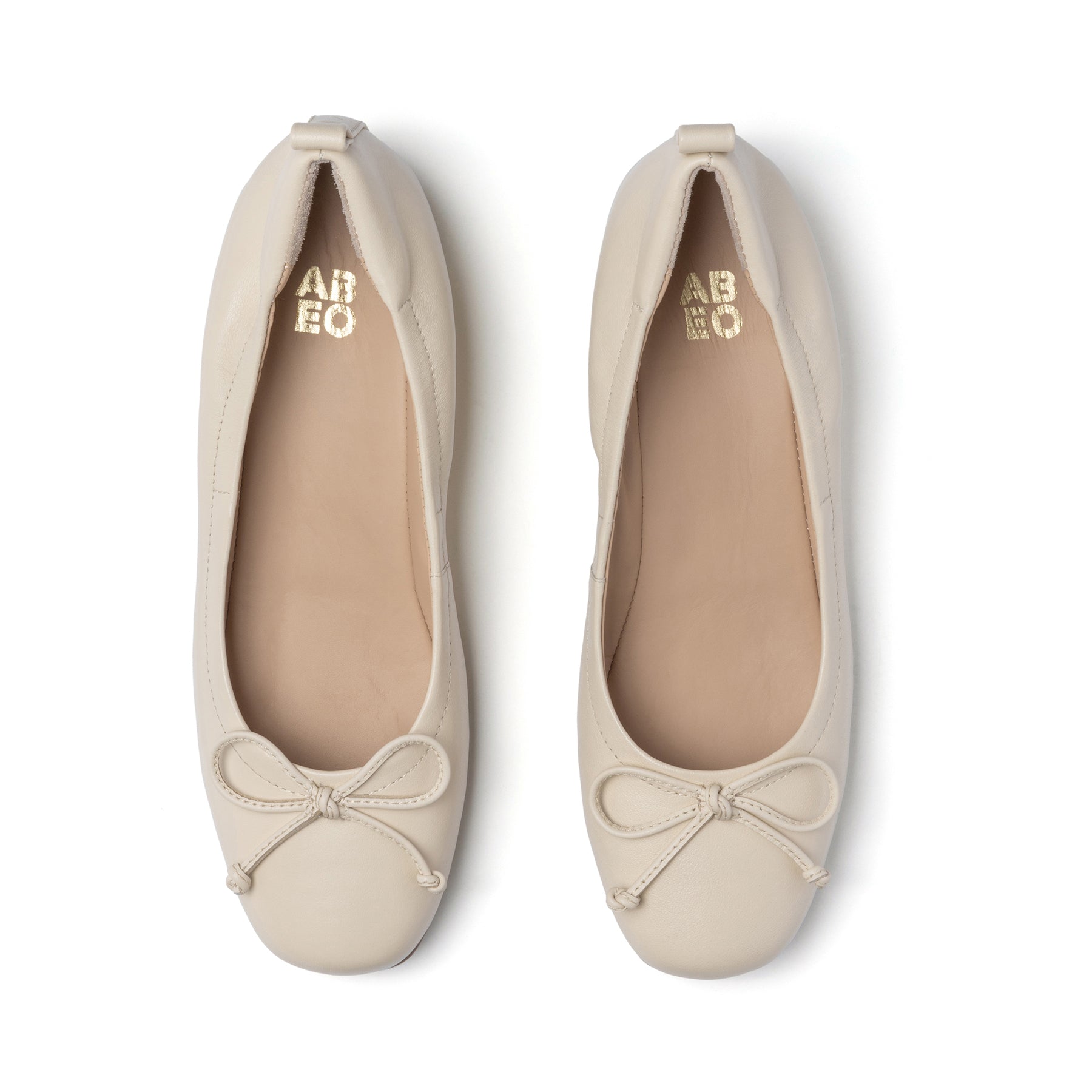 Abeo Cadence Bow Off White - Comfortable & Stylish Women's Shoes for Walking, Work & Casual Wear