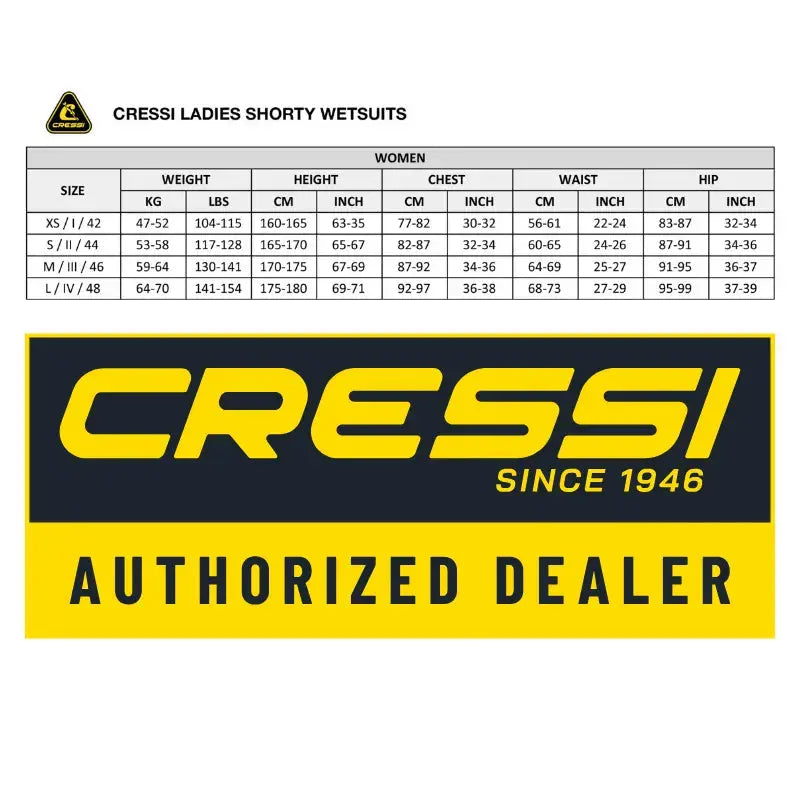 Cressi Altum 3mm Women's Wetsuit for Scuba Diving & Snorkeling - Thermal Protection for Cold Water Adventures