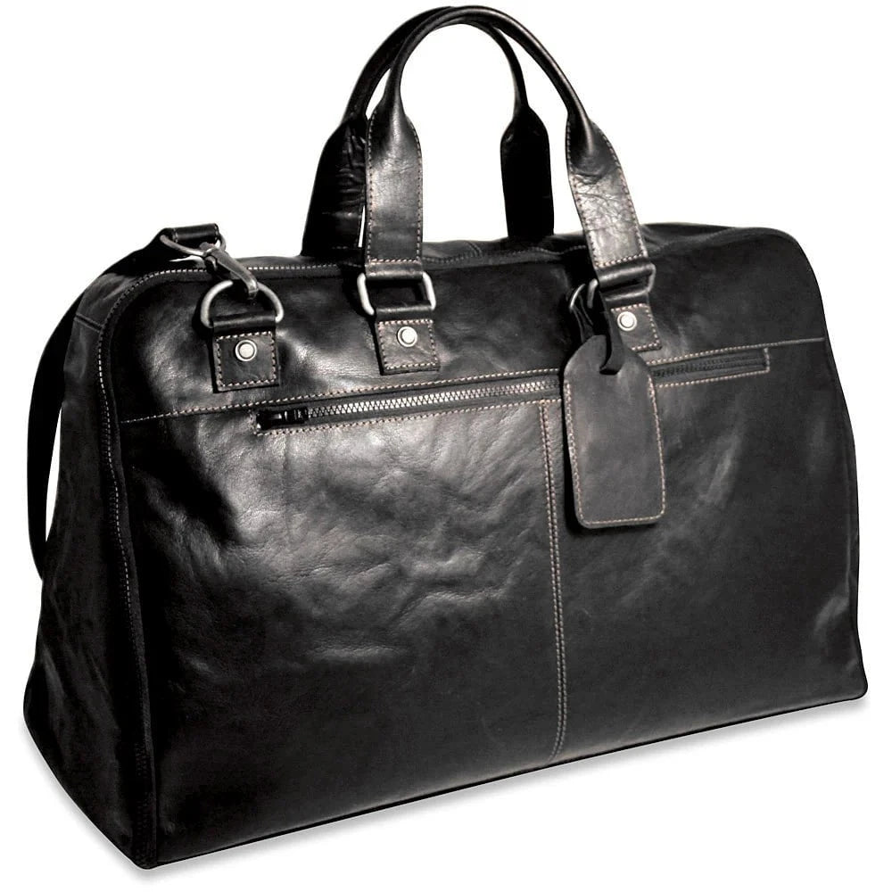 Jack Georges Voyager Large Convertible Valet Bag - Premium Leather Travel Organizer for Men | Business Trip & Weekend Getaway Essential