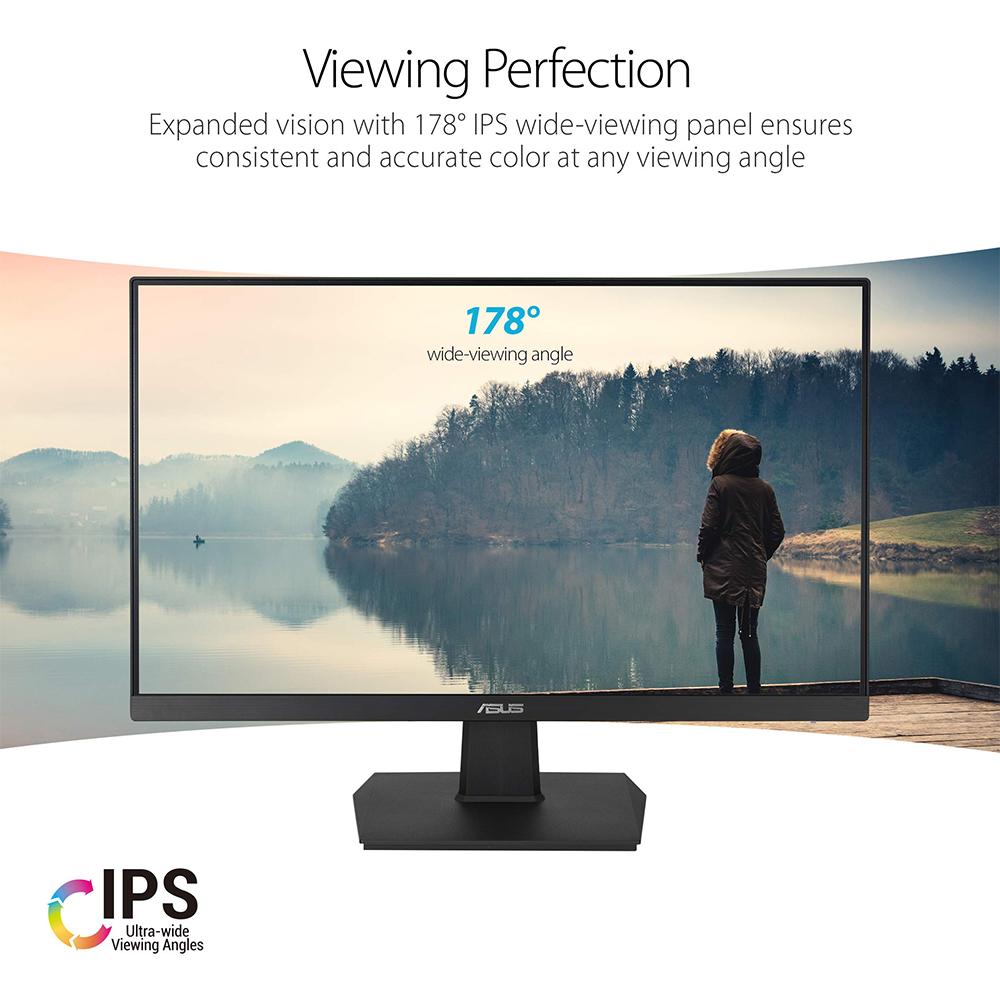 ASUS 24 Inch Full HD 1080p Computer Monitor with Eye Care Technology - 90LM0560-B011B0 for Home Office, Gaming, and Professional Work