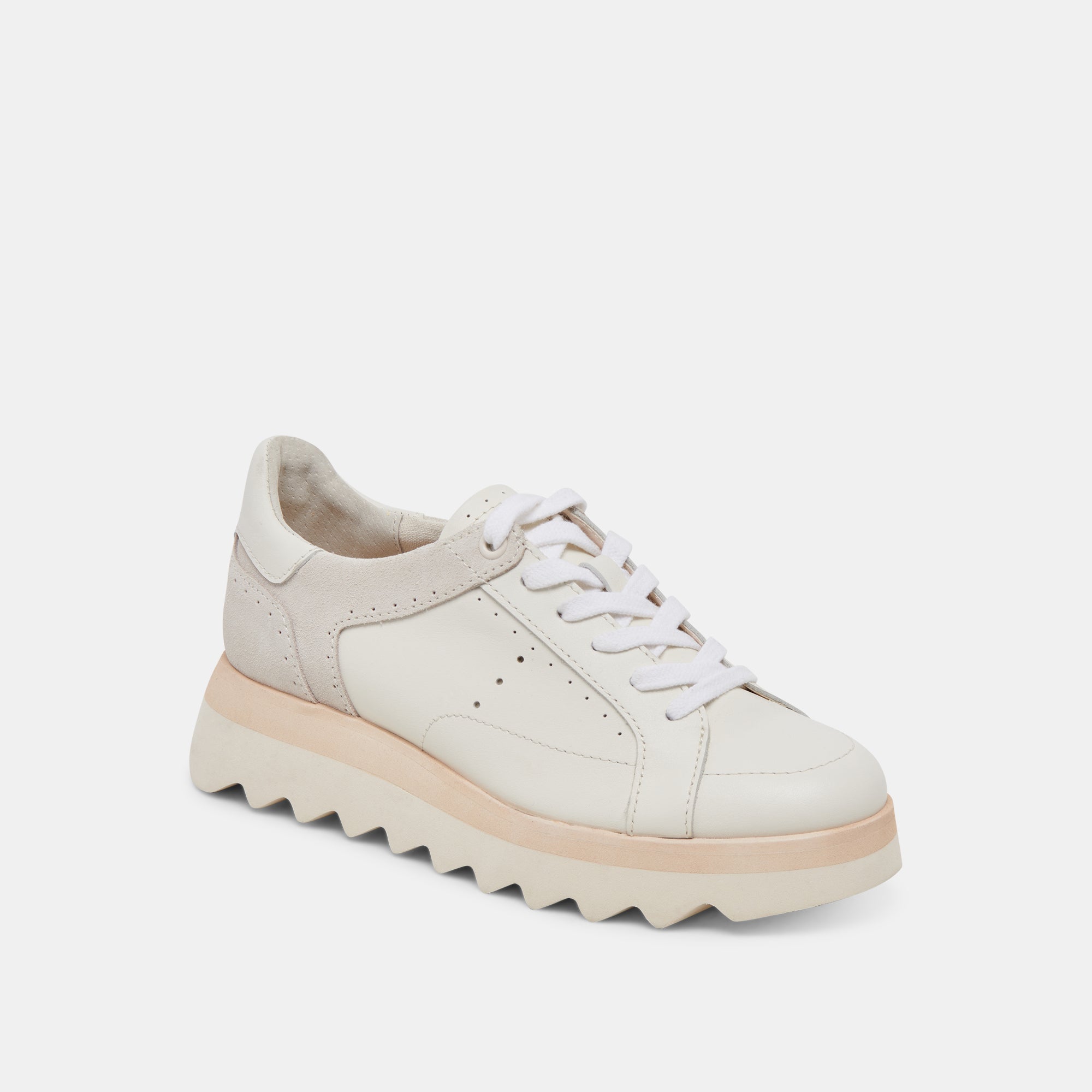 JORGIE White Leather Sneakers for Women & Men - Comfortable Walking Shoes for Casual, Work & Everyday Wear