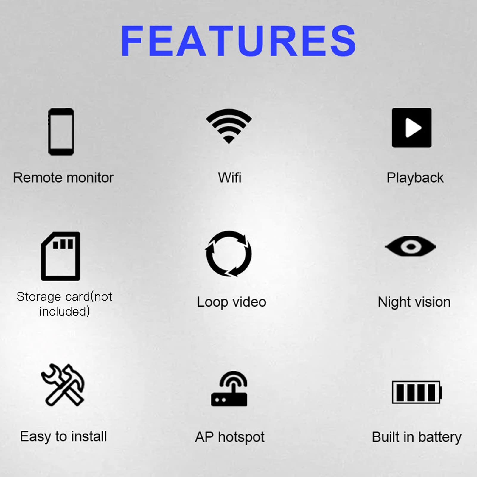 1080P Small IP Hotspot Security Camera with Infrared Night Vision - Mini USB Wireless Camera for Home, Office & Store Surveillance - Monitor Pets, Babies & Business Security in Real Time