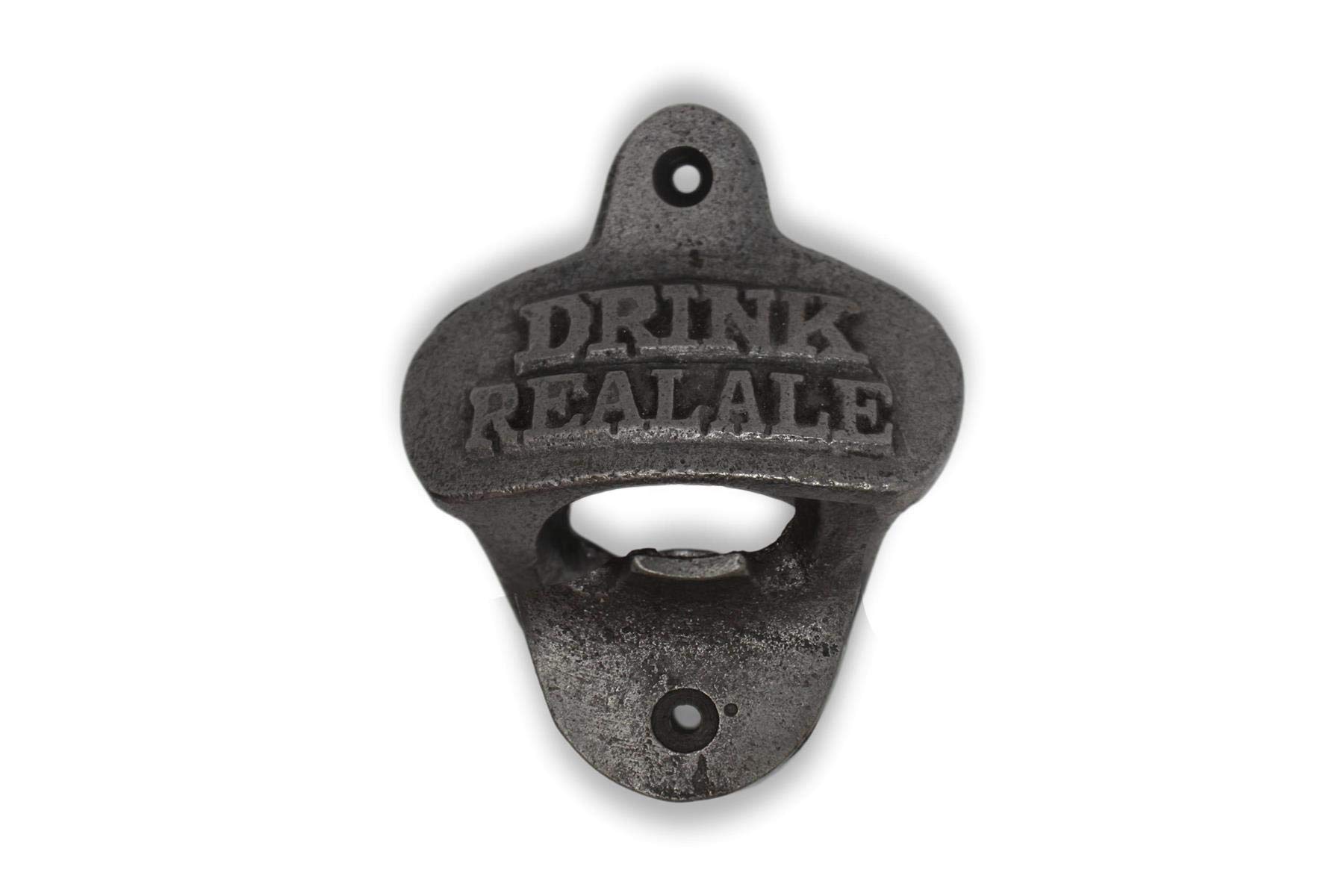 Vintage Cast Iron Bottle Opener - Antique Style Retro Drink Opener for Real Ale & Beer Bottles - Perfect for Home Bars, Pubs, and Beer Enthusiasts