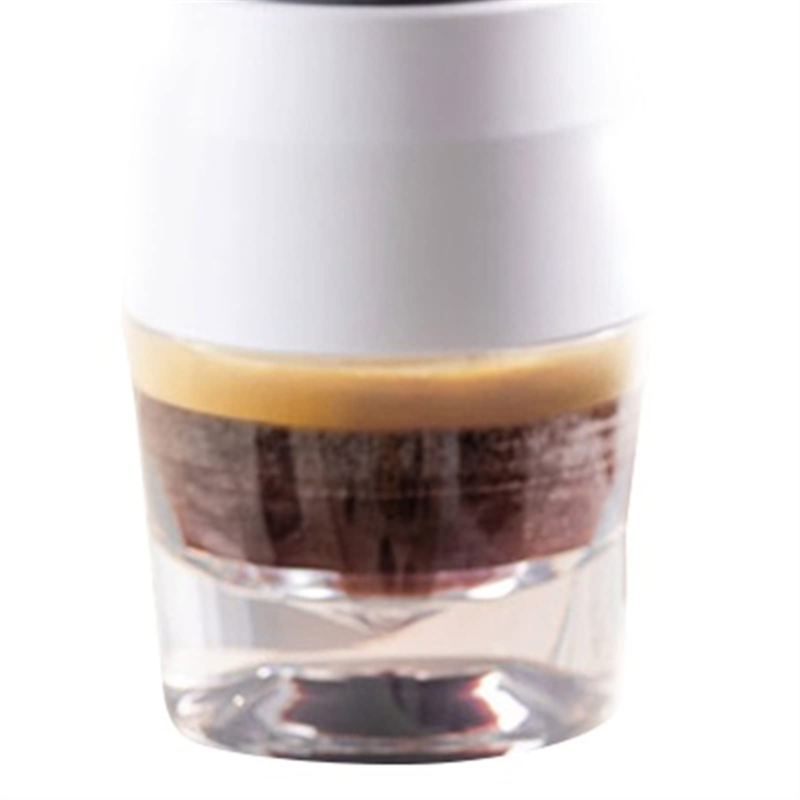 Portable Manual Espresso Coffee Maker - White Capsule Pressure Hand Press Machine for Black Coffee, Mini Coffee Pot & Cup - Perfect for Home, Office, Camping & Travel Use