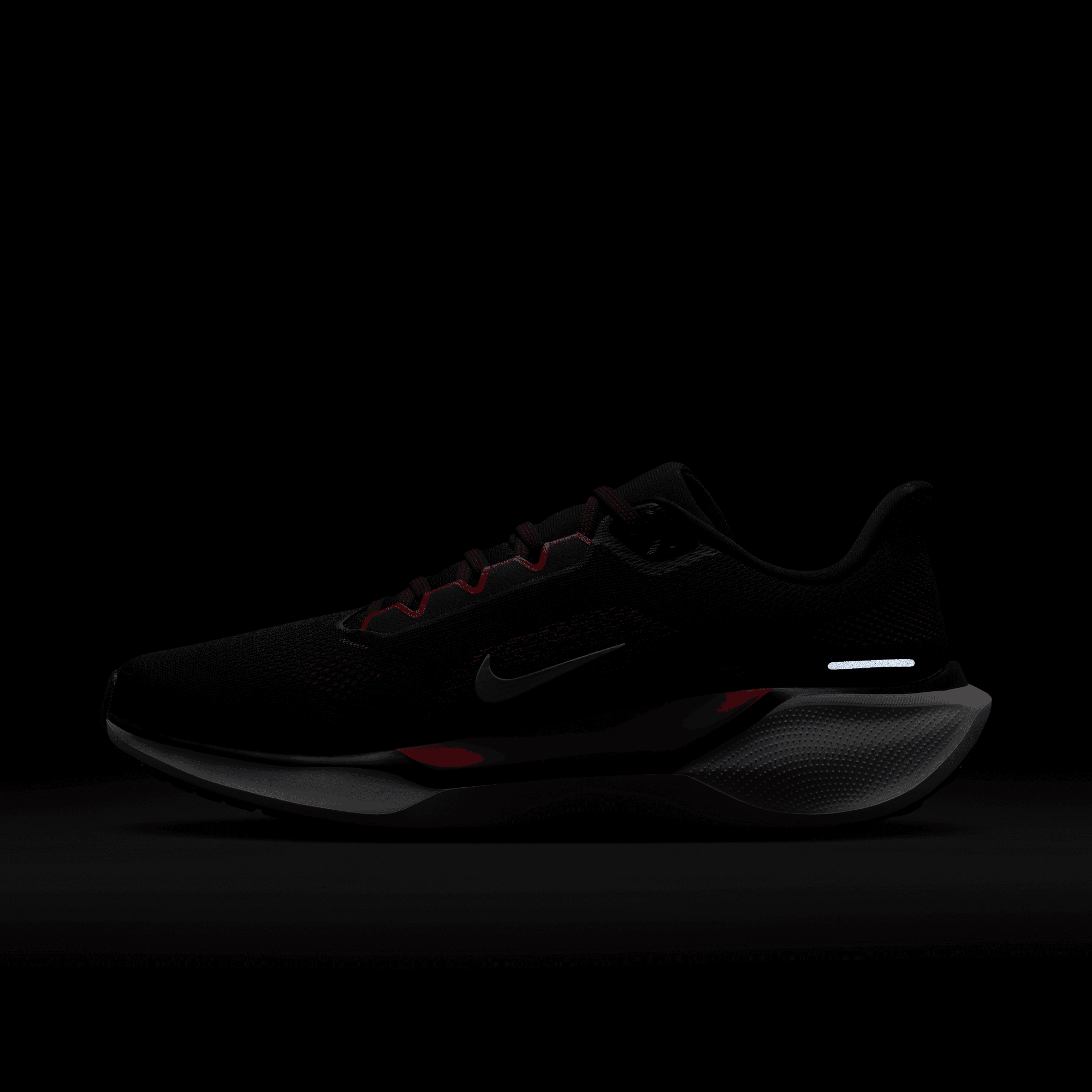 Nike Men's Pegasus 41 Running Shoes - Black/White/Fire Red - Lightweight Cushioned Sneakers for Jogging, Training & Everyday Wear
