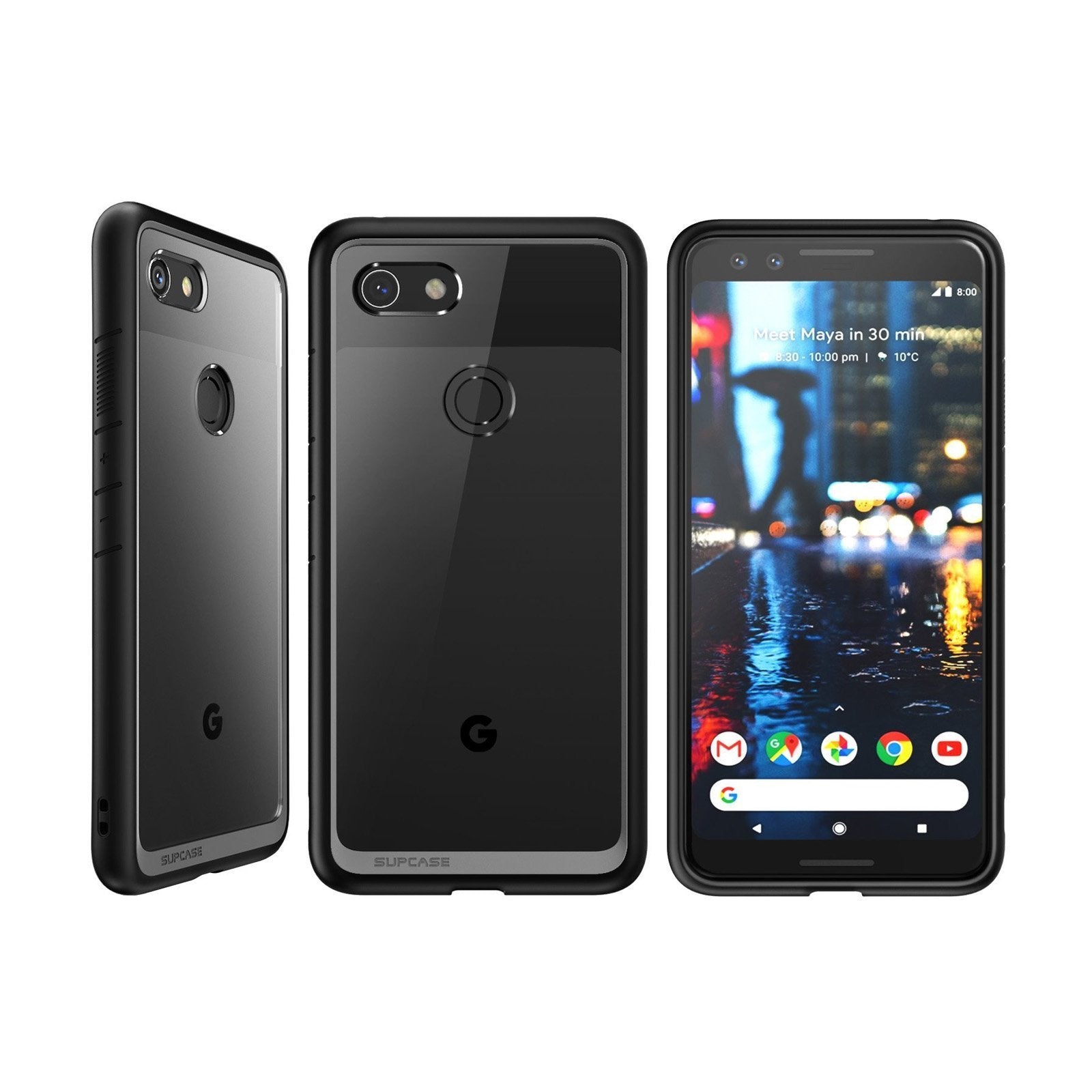 Google Pixel 3a Case - Unicorn Beetle Style Clear Black Protective Cover | Slim Fit, Shockproof & Scratch Resistant | Perfect for Everyday Use, Travel & Outdoor Activities