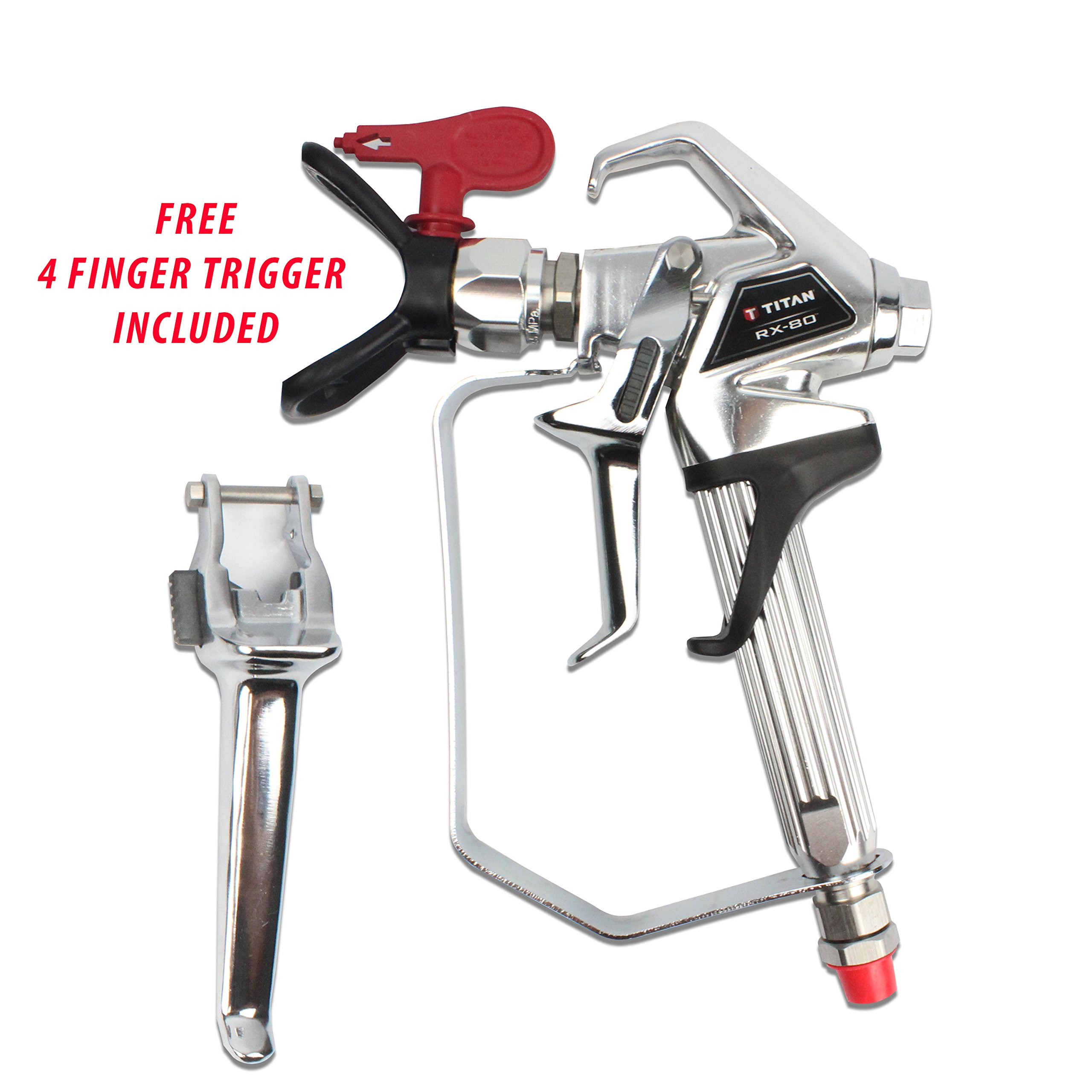 Titan 0538006 RX-80 Professional Airless Paint Spray Gun - Red Series for Home Improvement & DIY Projects