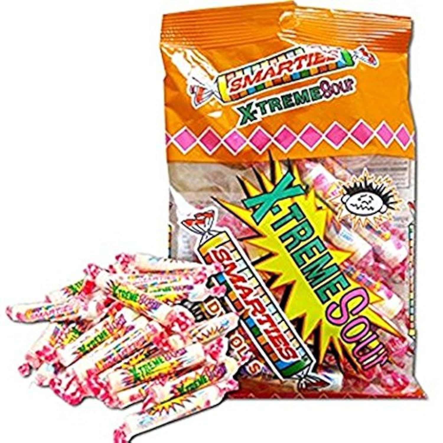 Smarties X-Treme Sour Candy - 2 Bags (6oz Each) | Bulk Sour Candy for Parties, Halloween Treats & Office Snacks | Gluten Free, Vegan Friendly Candy