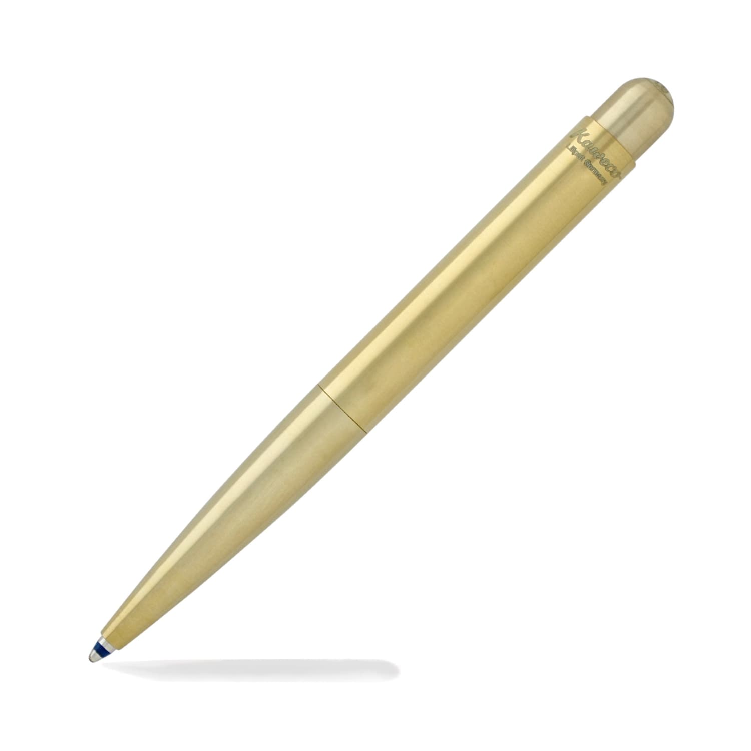 Kaweco Liliput Brass Ballpoint Pen - Premium Pocket-Sized Writing Instrument for Everyday Carry, Journaling & Travel (EF Nib)