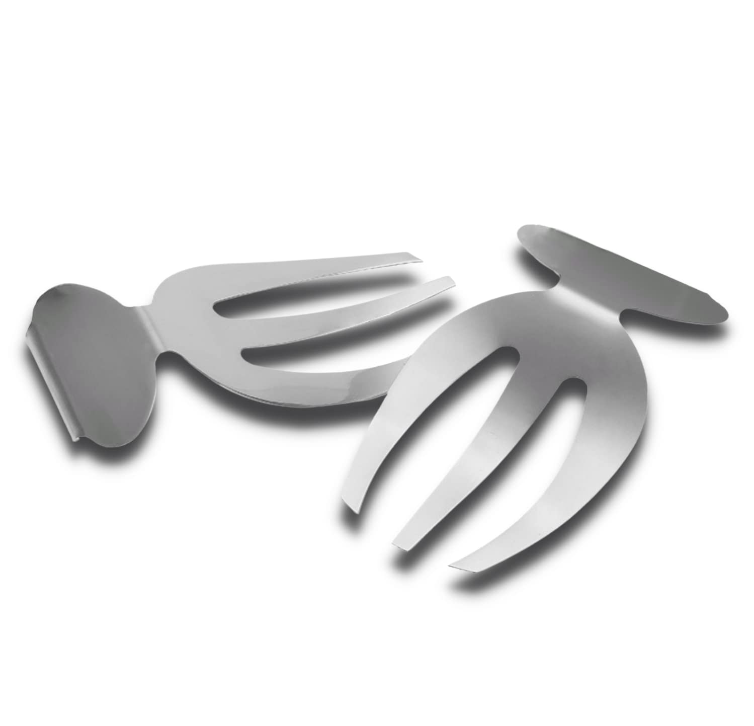 Best Salad Hands & Kitchen Tools - Revolving Salad Server, Salad Tongs & Forks - Perfect for Tossing, Serving & Mixing Salads, Pasta & Veggies - Durable Kitchen Utensils for Home & Restaurant Use