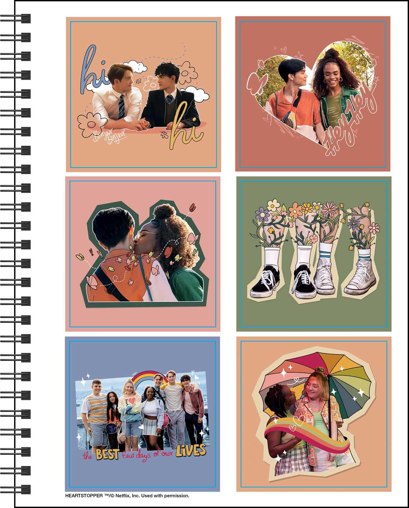 Heartstopper 16-Month 2024-2025 Weekly & Monthly Planner Calendar with Bonus Stickers - Perfect for School, Work, and Personal Organization