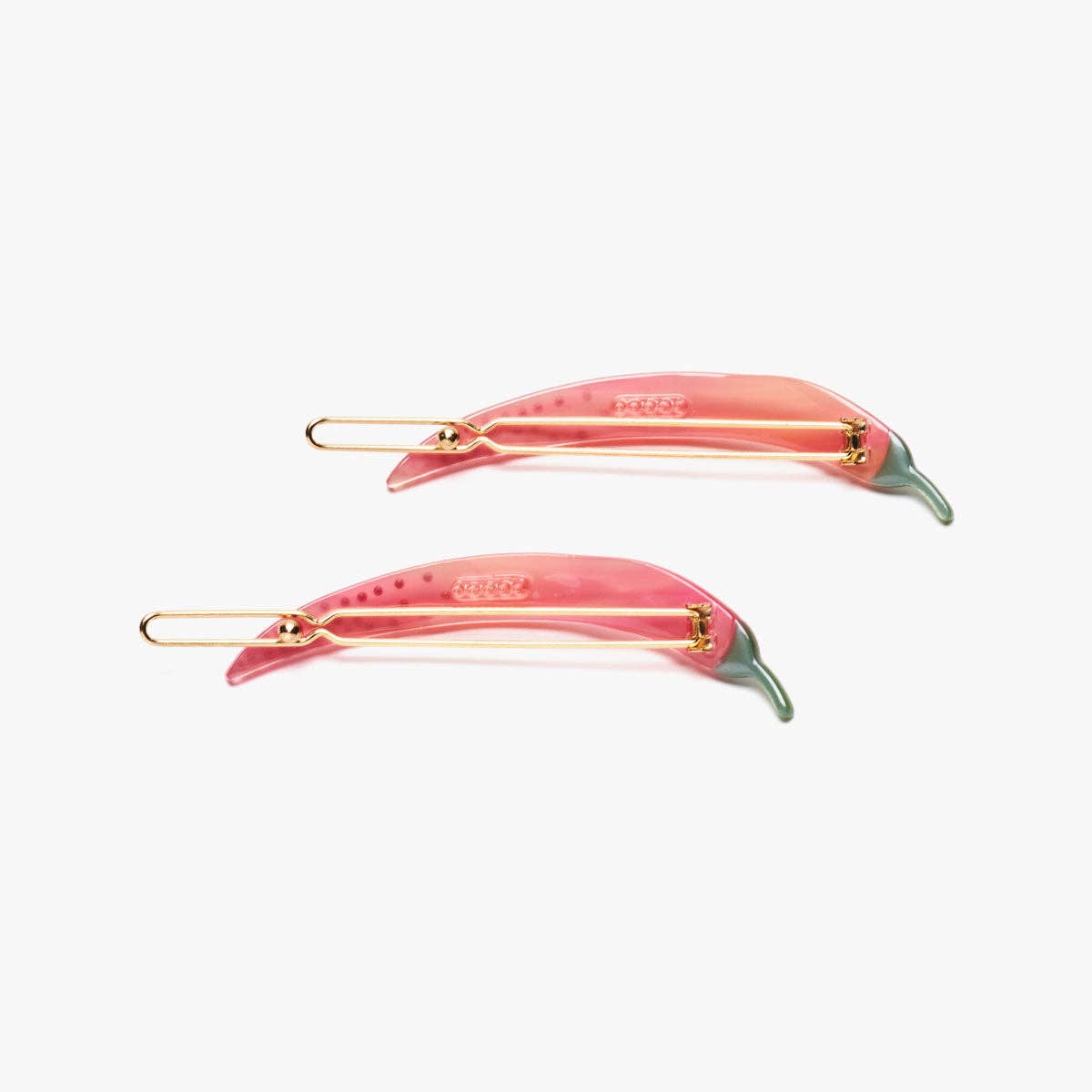 Thai Chili Pepper Barrette Set of 2 - Spicy Hair Clips for Women, Girls | Perfect for Parties, Weddings & Everyday Style