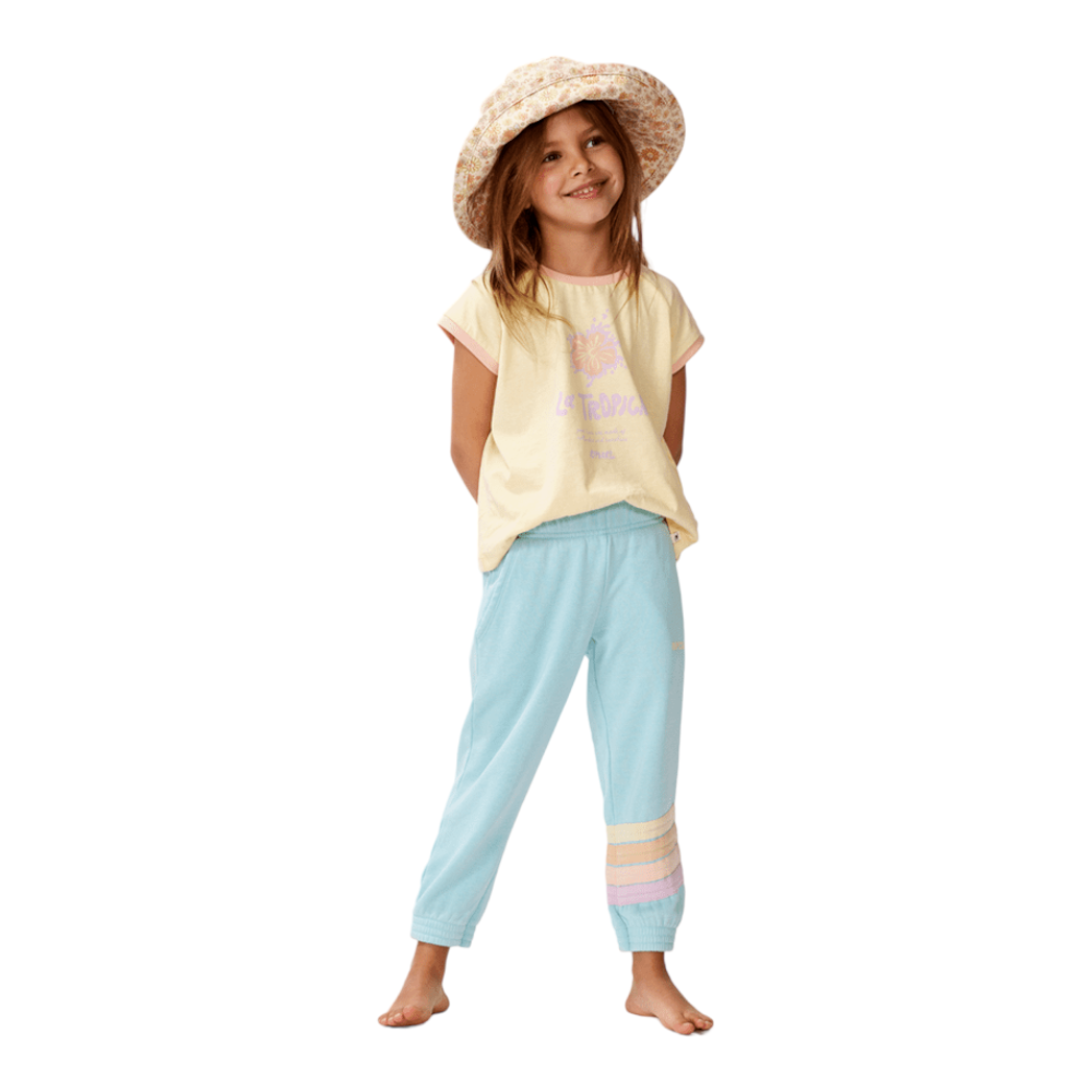 Rip Curl Surf Revival Track Pants for Girls (1-8 Years) - Comfortable & Stylish Surfing & Casual Wear for Active Kids