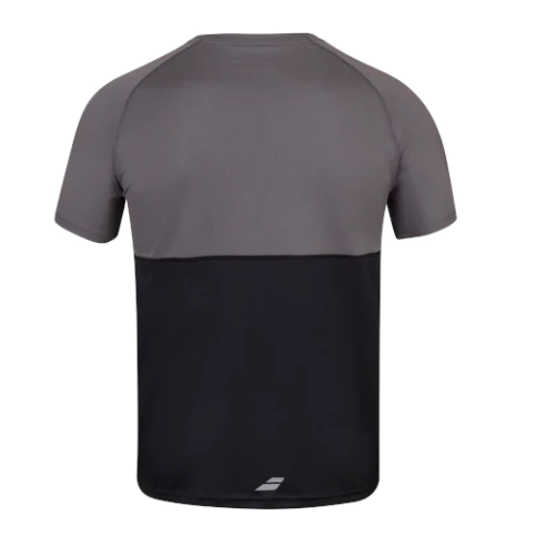 Babolat Men's Play Crew Neck T-Shirt - Breathable Cotton Tennis Shirt for Men [Black] - Perfect for Tennis Matches & Casual Wear