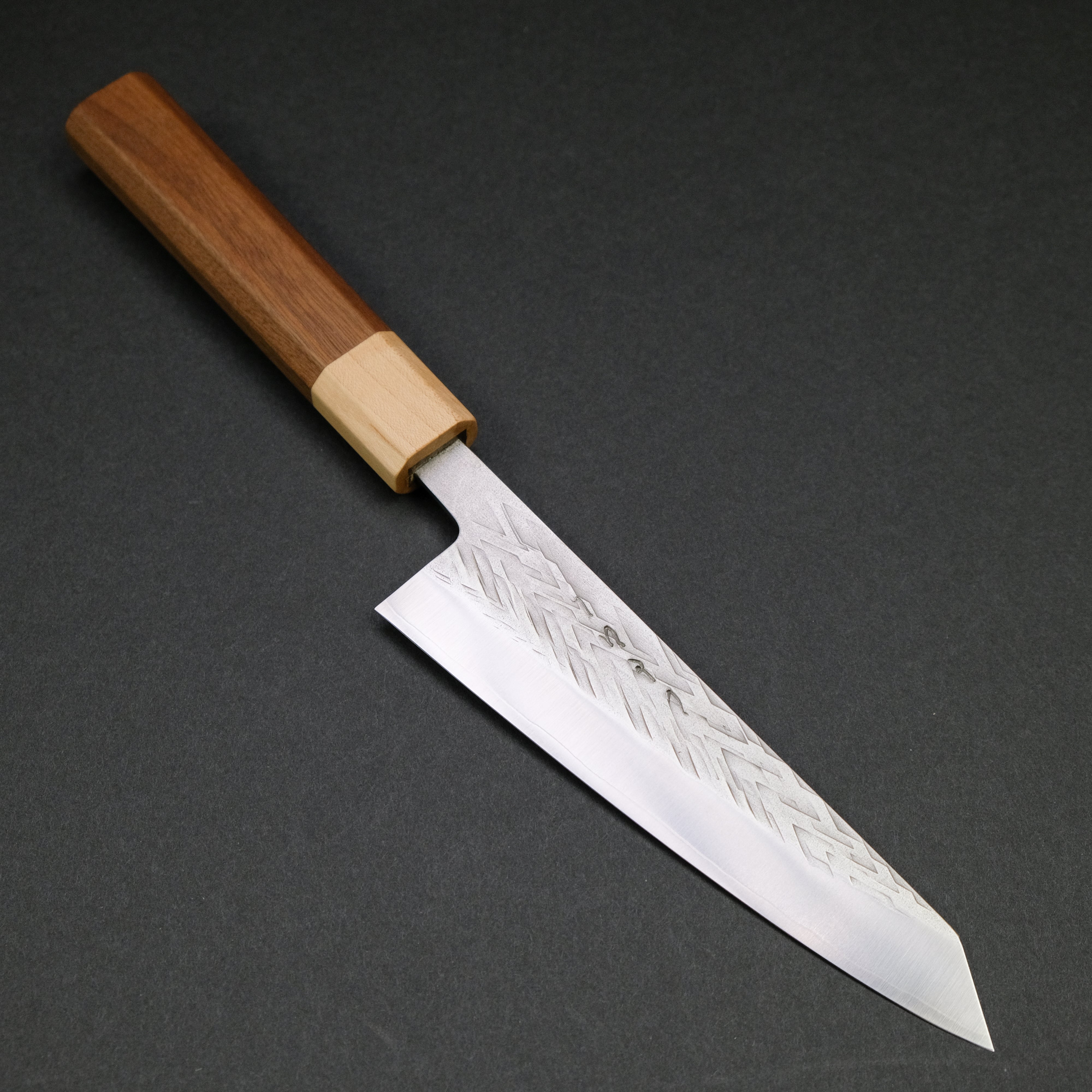 Hitohira TD SLD Tsuchime Honesuki Kaku 150mm Japanese Boning Knife with Walnut Handle - Perfect for Poultry Butchery, Meat Deboning & Professional Kitchen Use