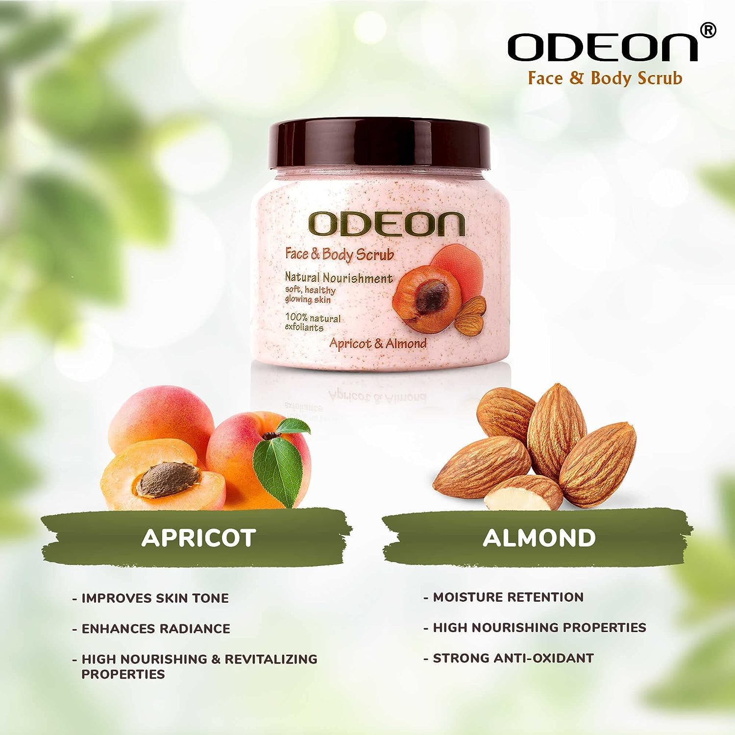 Natural Apricot Almond Body Scrub for Even Skin Tone & Gentle Exfoliation - Perfect for Spa Day & At-Home Skincare Routine