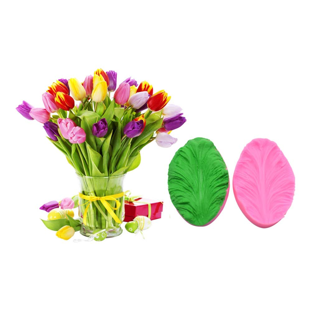 Fondant Flower Tools for Cake Decorating - Tulip Petal Veiner Molds | Bakery & DIY Gumpaste