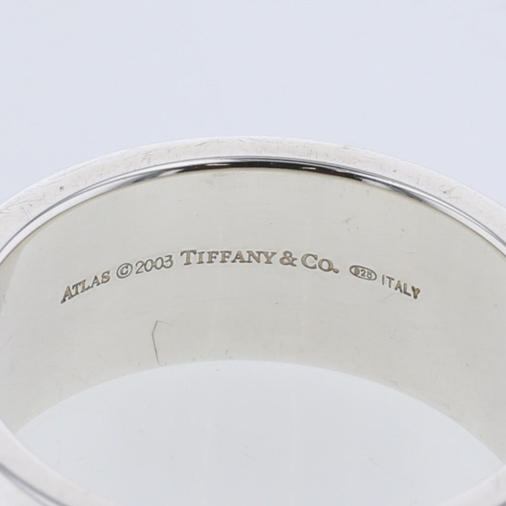 2003 Atlas Band Ring - Vintage Inspired Silver Ring for Men & Women - Perfect for Weddings, Anniversaries & Everyday Wear