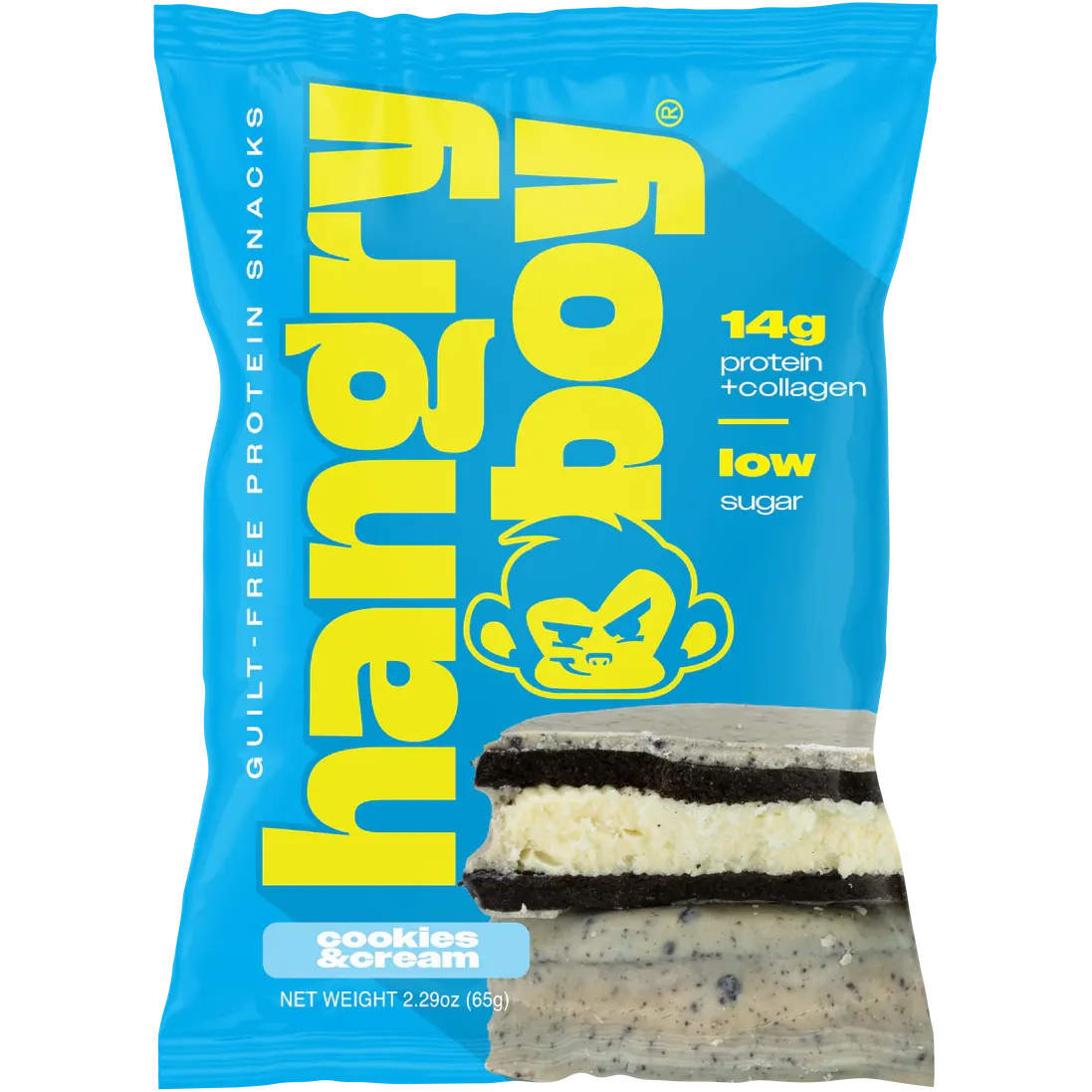 Hangryboy Protein Cookie Sandwich - High Protein Snack for Weight Loss, Muscle Building & Energy Boost | Perfect for Gym, Workouts, Office & On-the-Go Nutrition