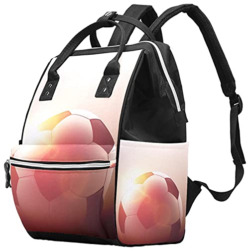 Football Themed Halo Diaper Backpack - Large Capacity Multi-Function Travel Backpack for Parents | Perfect for Game Day, Baby Outings & Family Travel
