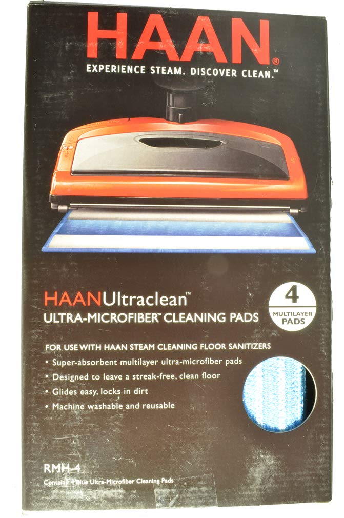 Haan Steam Cleaner Sanitizer Pads - Replacement Pads for Steam Mops - Kills 99.9% of Germs & Bacteria - Perfect for Hardwood Floors, Tile & Carpets - Safe for Pets & Kids - (Pack of 6) - Ideal for Deep Cleaning & Sanitizing Homes, Offices & Gyms