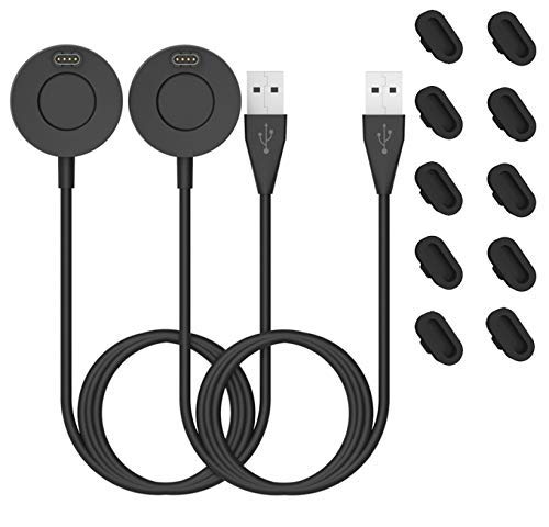 RuenTech Replacement Charger Cable for Garmin Vivoactive 4/4S/3/3 Music - USB Charging Dock for Smartwatches | Perfect for Home, Office, Travel & Outdoor Activities