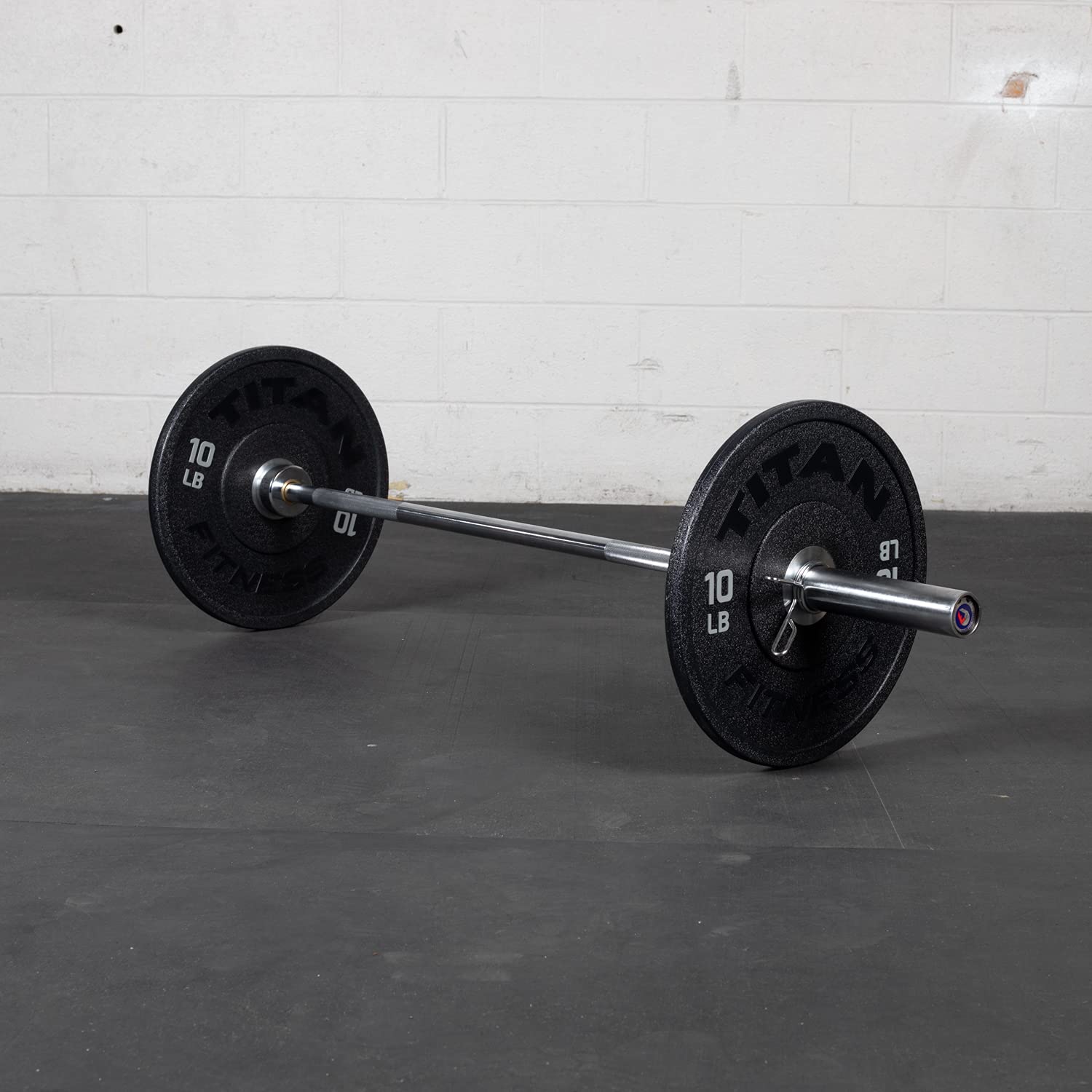 Titan Fitness Olympic Bar 60-inch Chrome Plated Heavy Duty Weightlifting Bar - Perfect for Home Gym, CrossFit & Strength Training